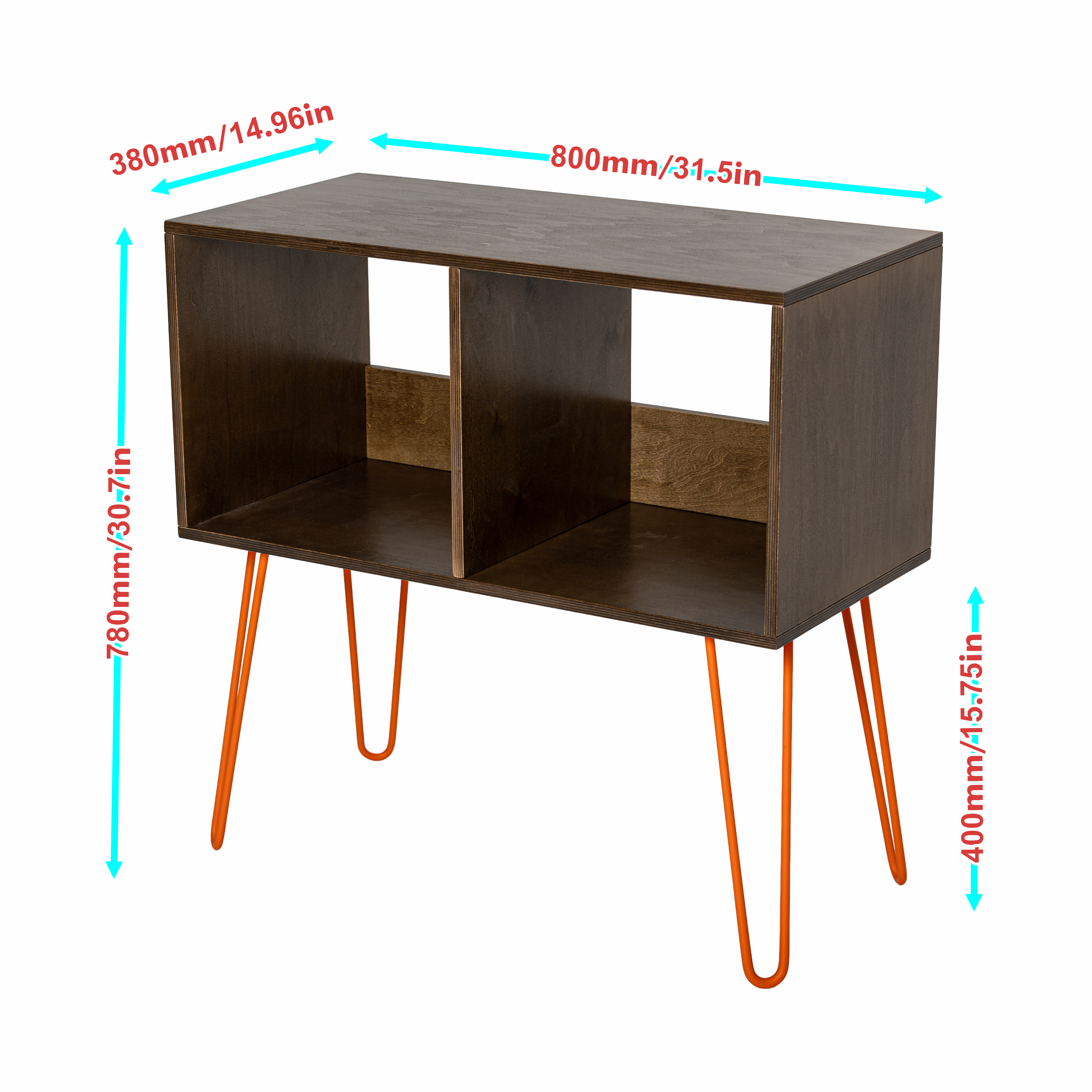 Turntable Table with Vinyl Storage, Record Player Stand