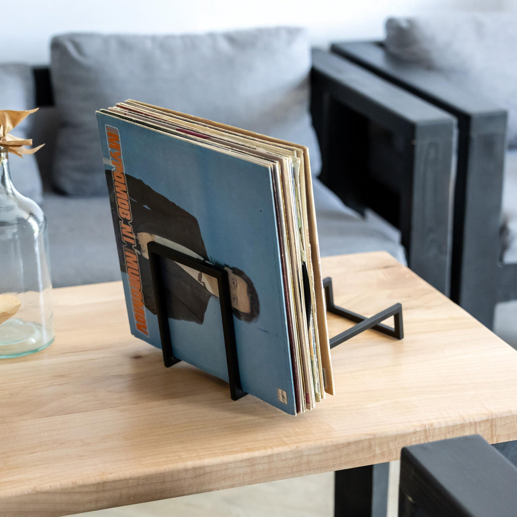 Vinyl Record Stand, Metal LP Holder, Record Storage Rack, Gift for Vinyl Lover