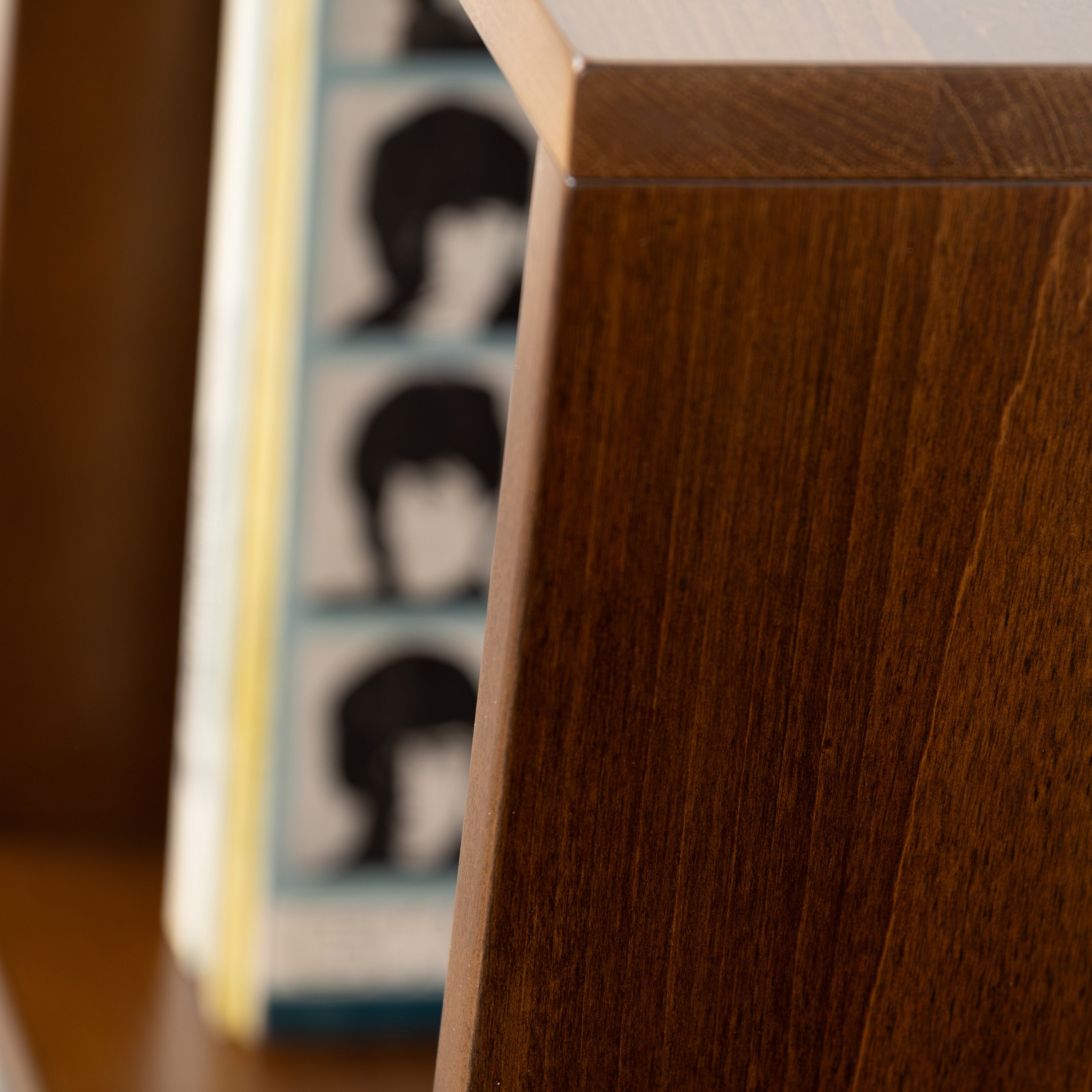Record Player Stand with Vinyl Storage, Turntable Table, LP Organizer Furniture