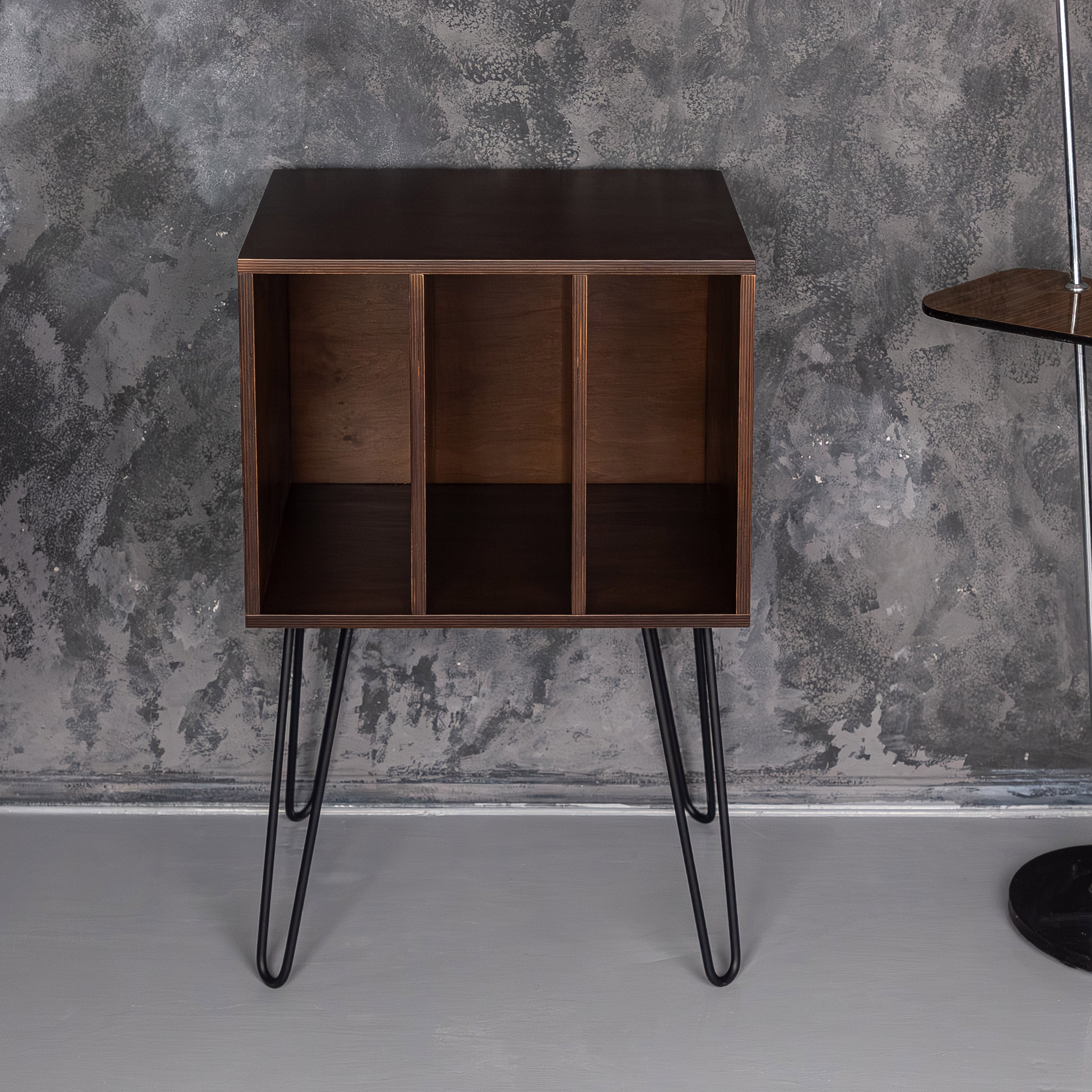 Turntable Stand with Vinyl Storage, Record Player Table, LP Organizer