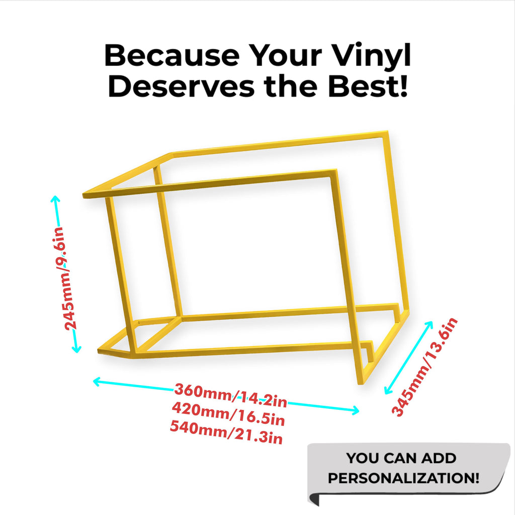 Record Holder Modern Vinyl Storage Record Organizer Metal LP Stand Handmade Music Shelf
