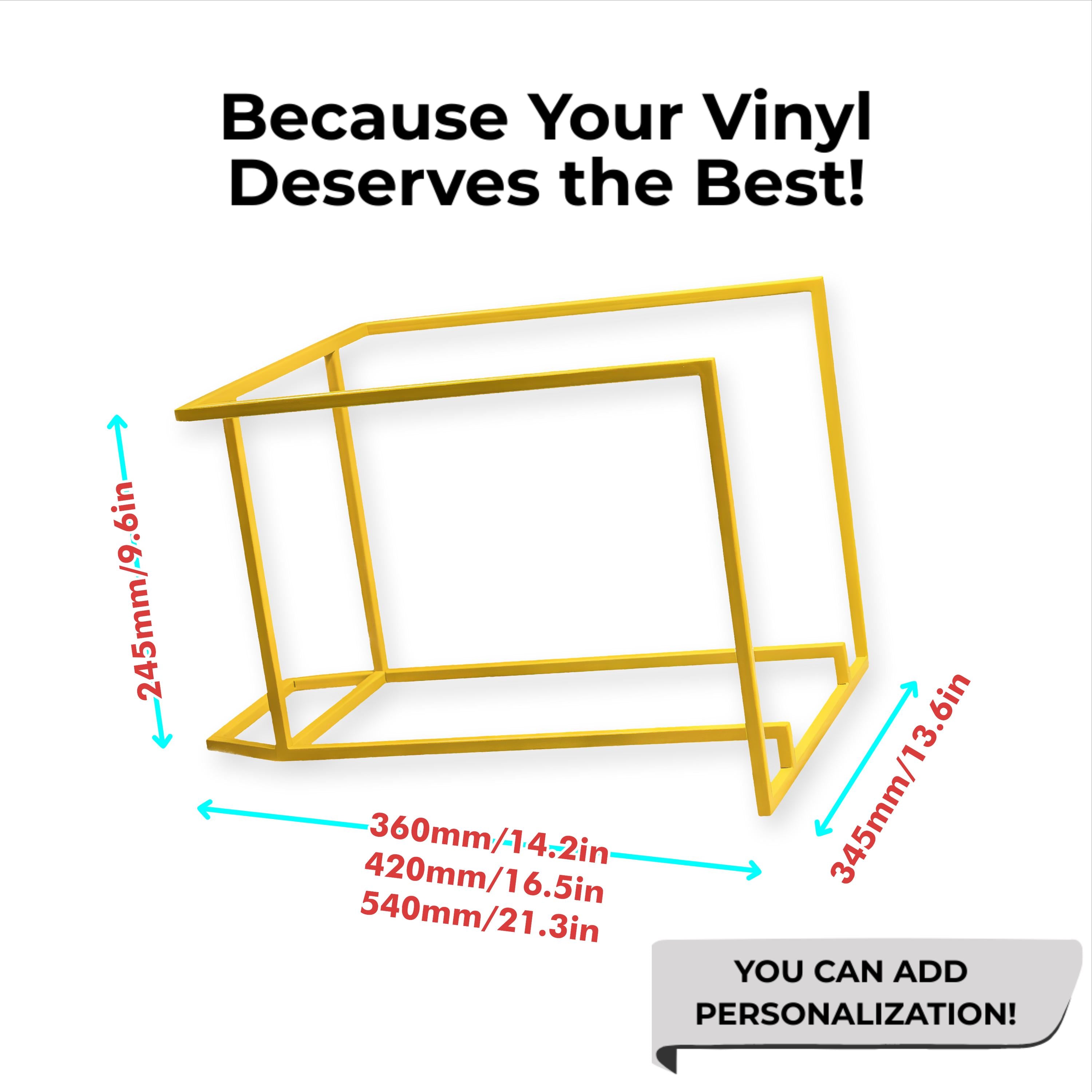 Record Holder Modern Vinyl Storage Record Organizer Metal LP Stand Handmade Music Shelf