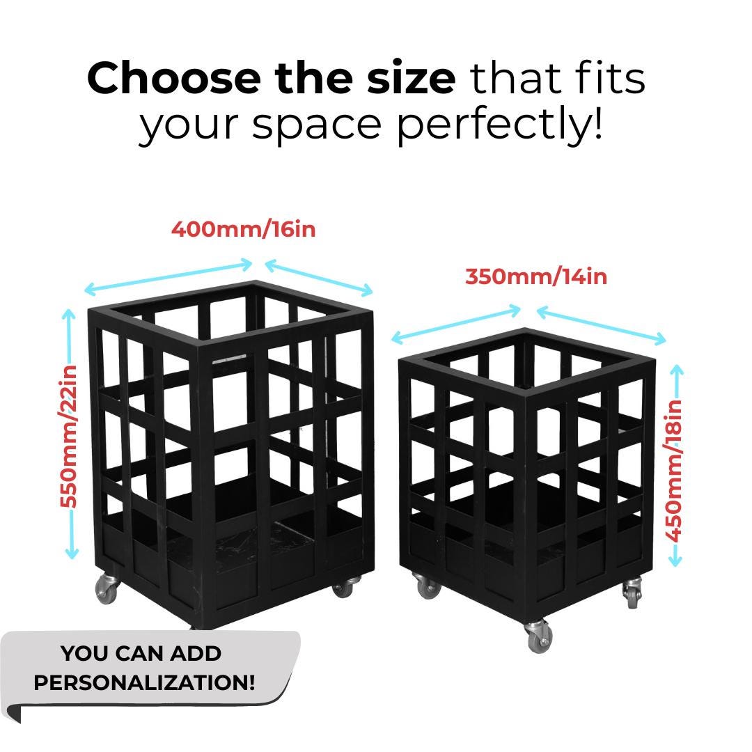 Indoor/Outdoor Mobile Firewood Storage Rack: Industrial Metal Firewood Log Holder