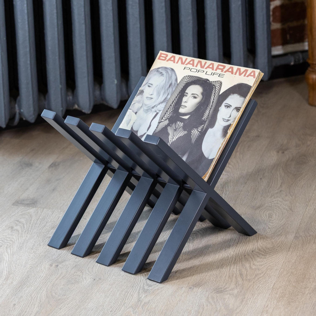 Record Holder Vinyl Collector Gift Metal LP Storage Rack Handmade Music Shelf Modern Display Stand Organizer Albums Home Audio Decor Idea
