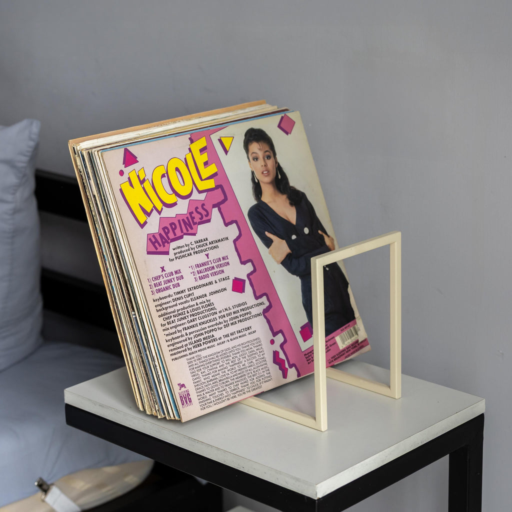 Minimalist LP Storage Rack: Handmade Scandi Style Vinyl Record Holder