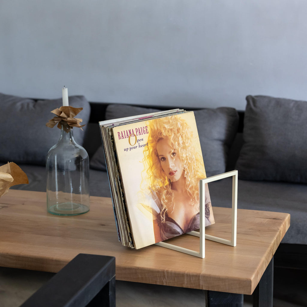 Minimalist Vinyl Stand Metal Record Storage Rack for Home Decor