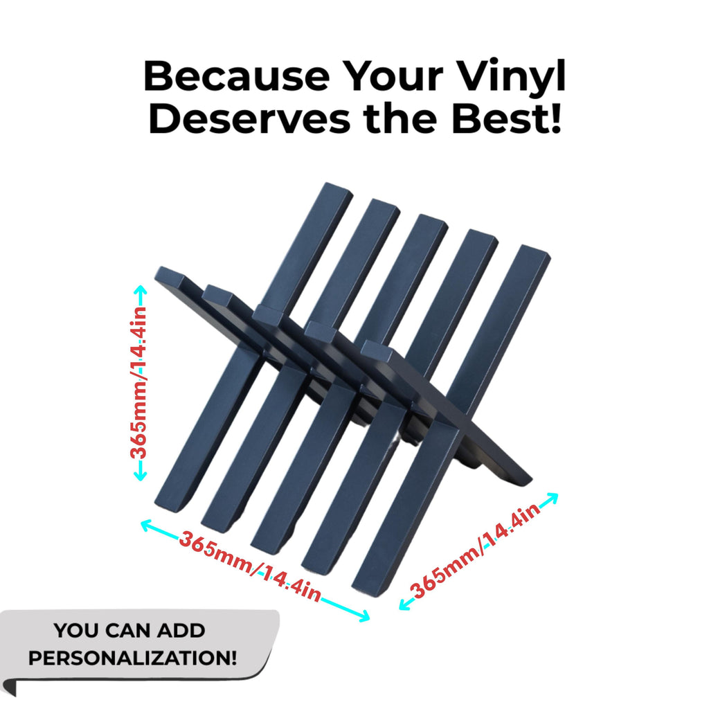 Handmade Metal Vinyl Record Rack: Modern Minimalist LP Storage