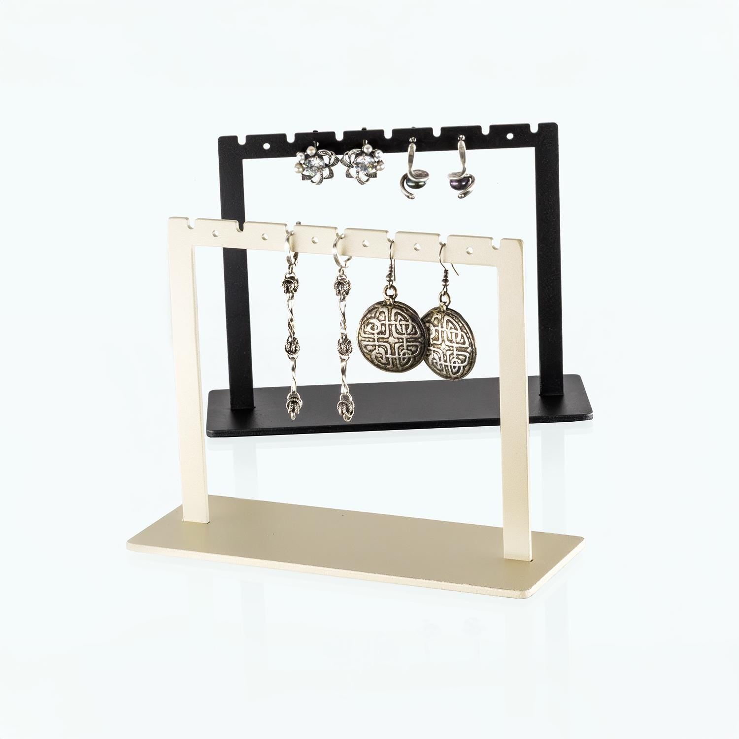 Earring Stand Organizer  1/2/3 Tier Jewelry Display, Metal Holder for Earrings  Multiple Sizes Available