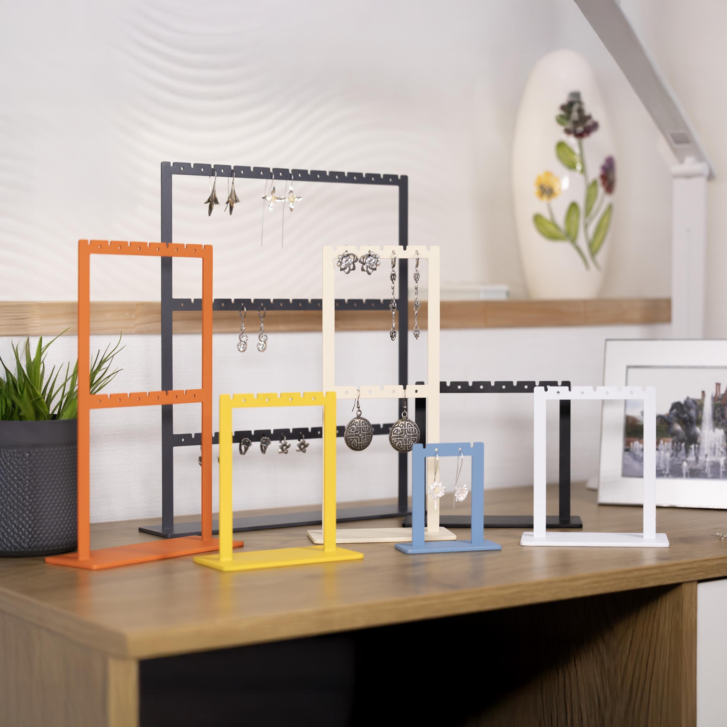 Earring Holder  Minimalist Steel Jewelry Organizer, Handmade Custom Display for Stud Earrings