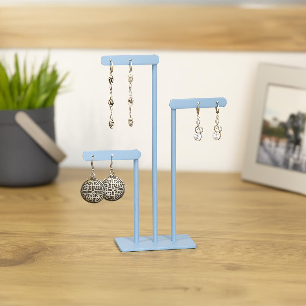 Metal Earring Stand Organizer  Handmade Steel Jewelry Holder, Modern Minimalist Jewelry Display