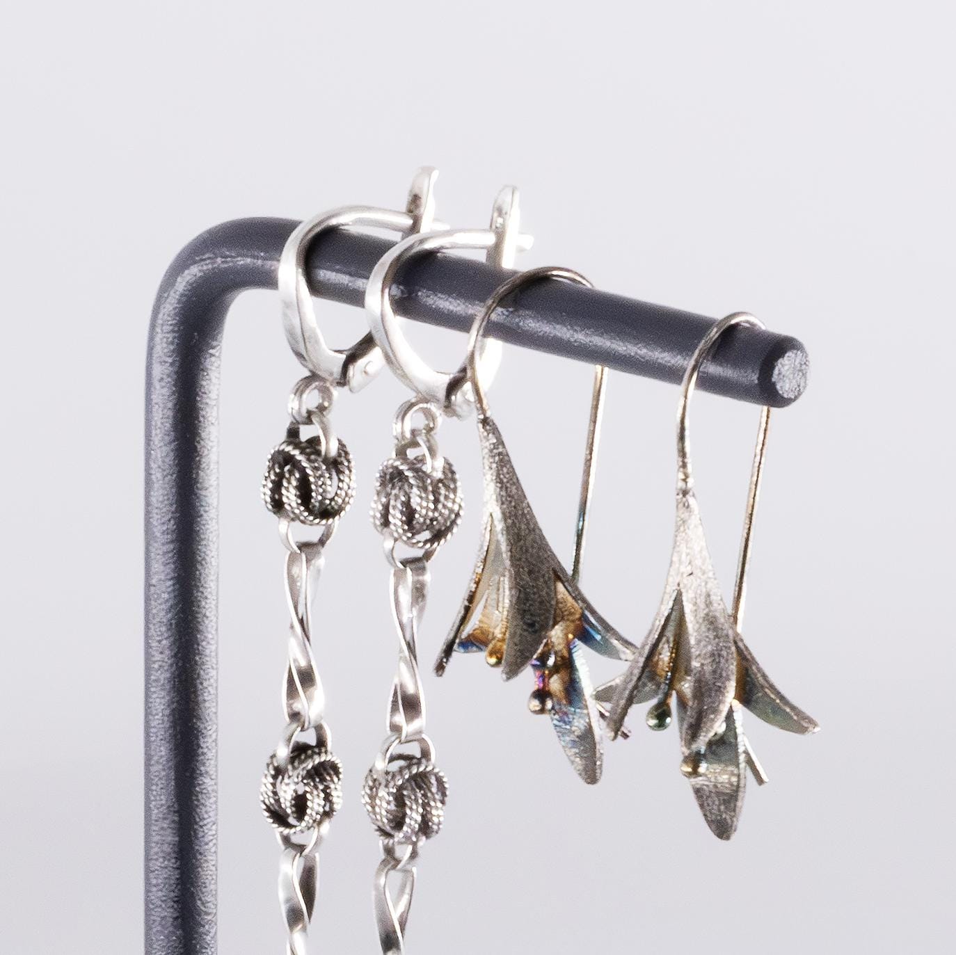 Earring Display Stand Set of 2  Jewelry Organizer for Earrings