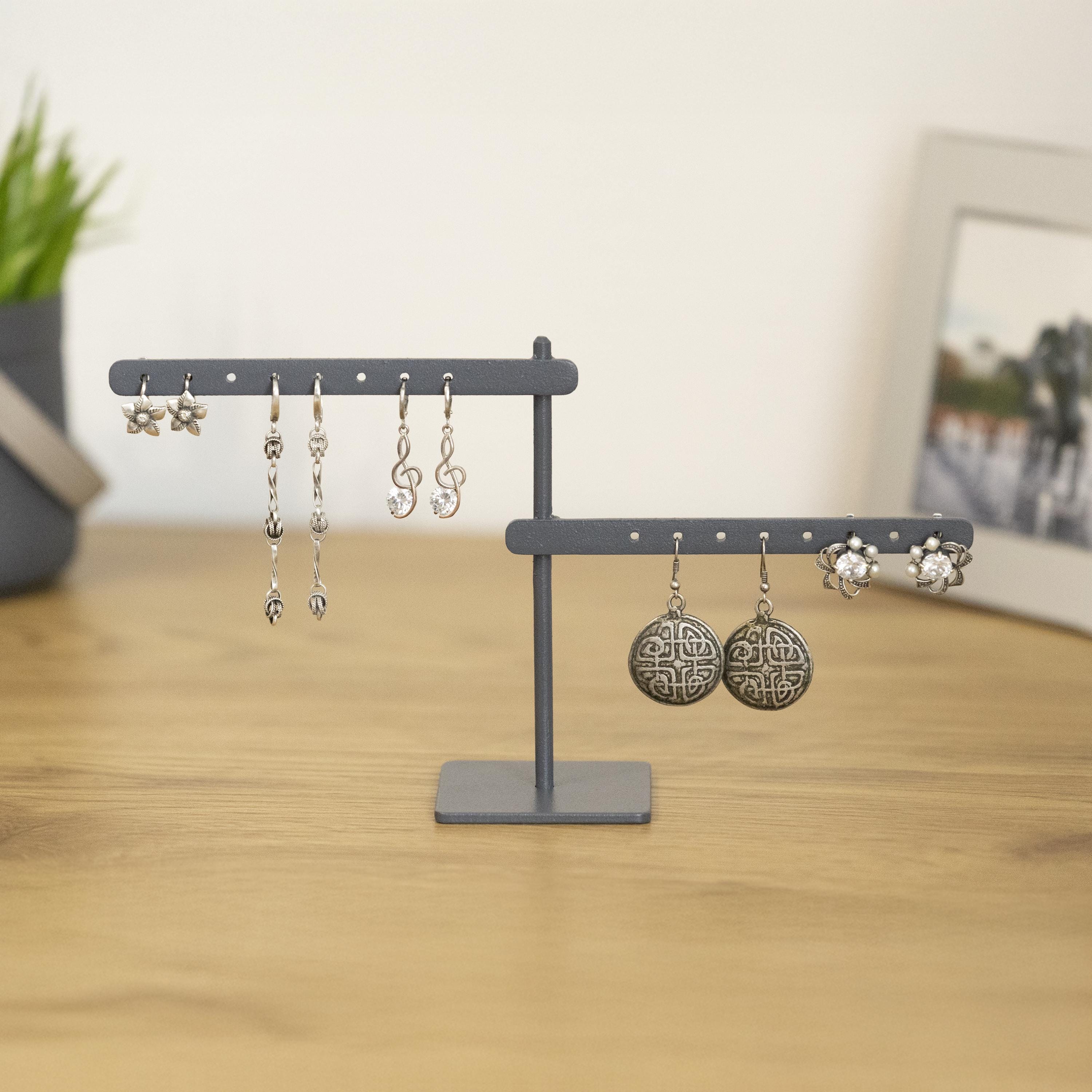 Jewelry Holder for Earrings and Studs  Minimalist Metal Earring Stand