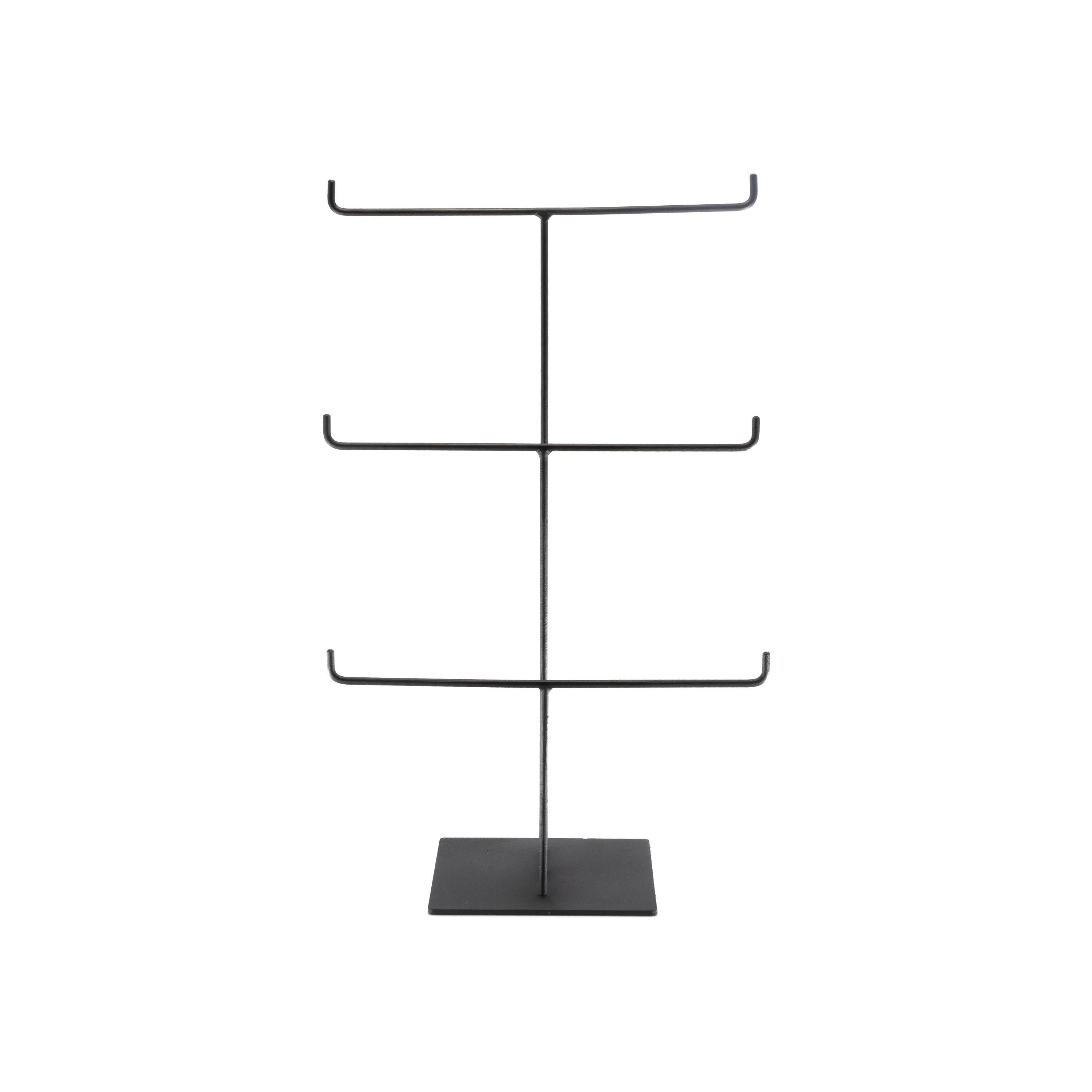 Metal Jewelry Organizer Stand, Necklace Bracelet Watch Display Rack, Minimalist Holder