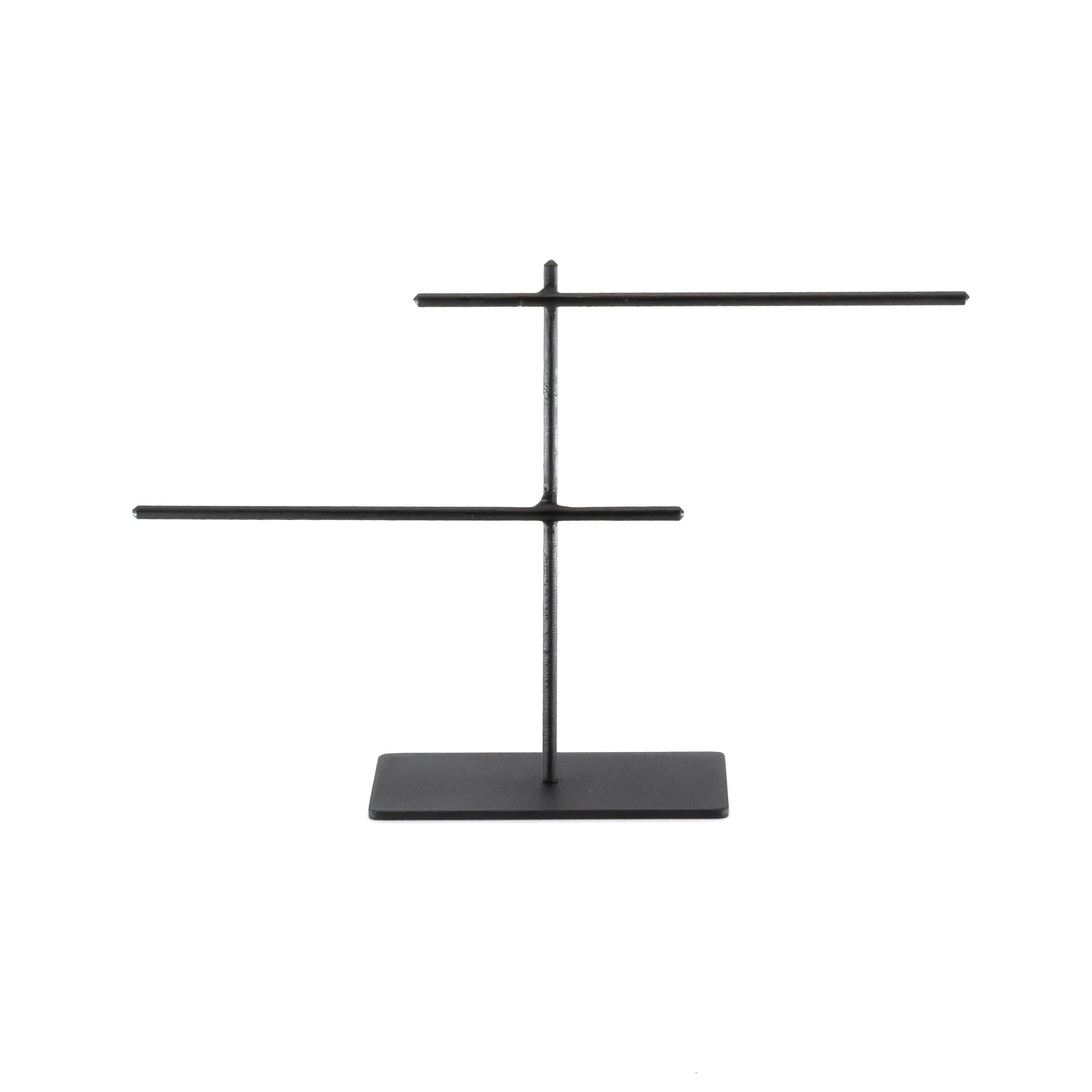Minimalist Jewelry Organizer  Metal Bracelet & Small Necklace Stand