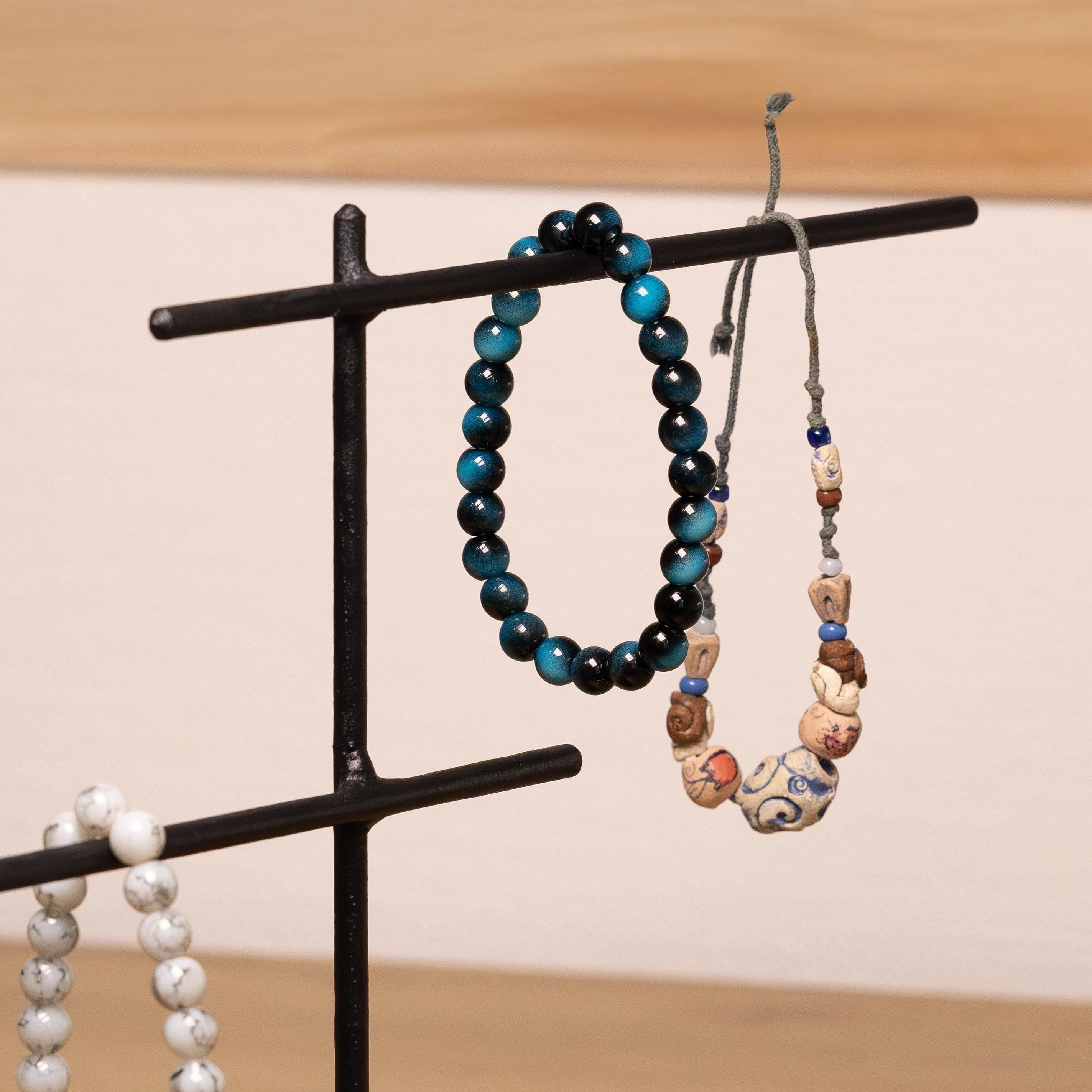 Metal Bracelet Stand  Minimalist Jewelry Organizer, Modern Jewelry Display for Bracelets & Necklaces