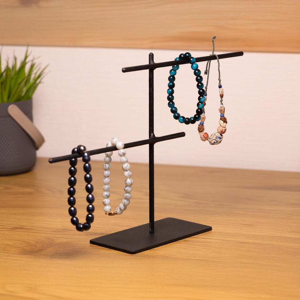 Metal Bracelet Stand  Minimalist Jewelry Organizer, Modern Jewelry Display for Bracelets & Necklaces