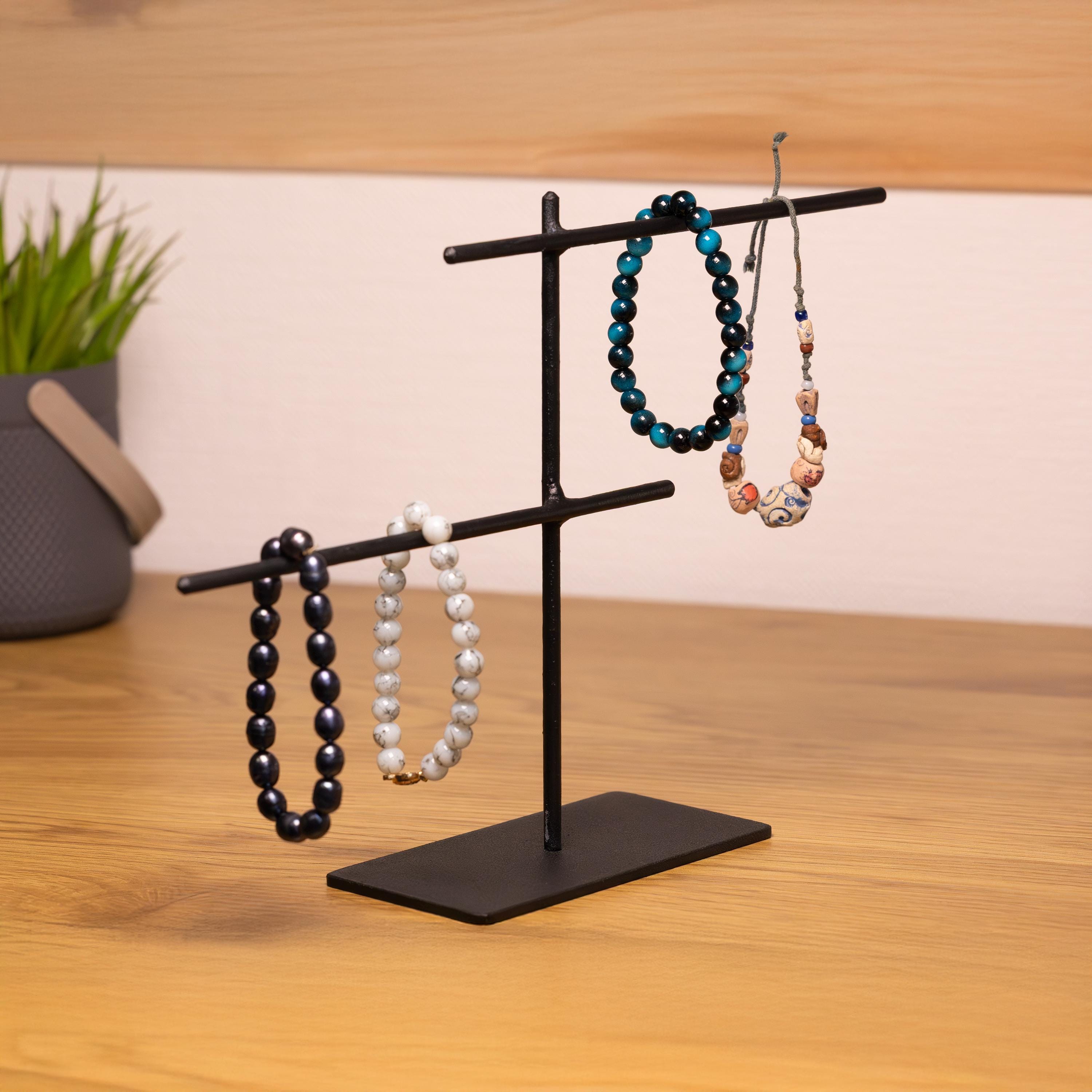 Metal Bracelet Stand  Minimalist Jewelry Organizer, Modern Jewelry Display for Bracelets & Necklaces