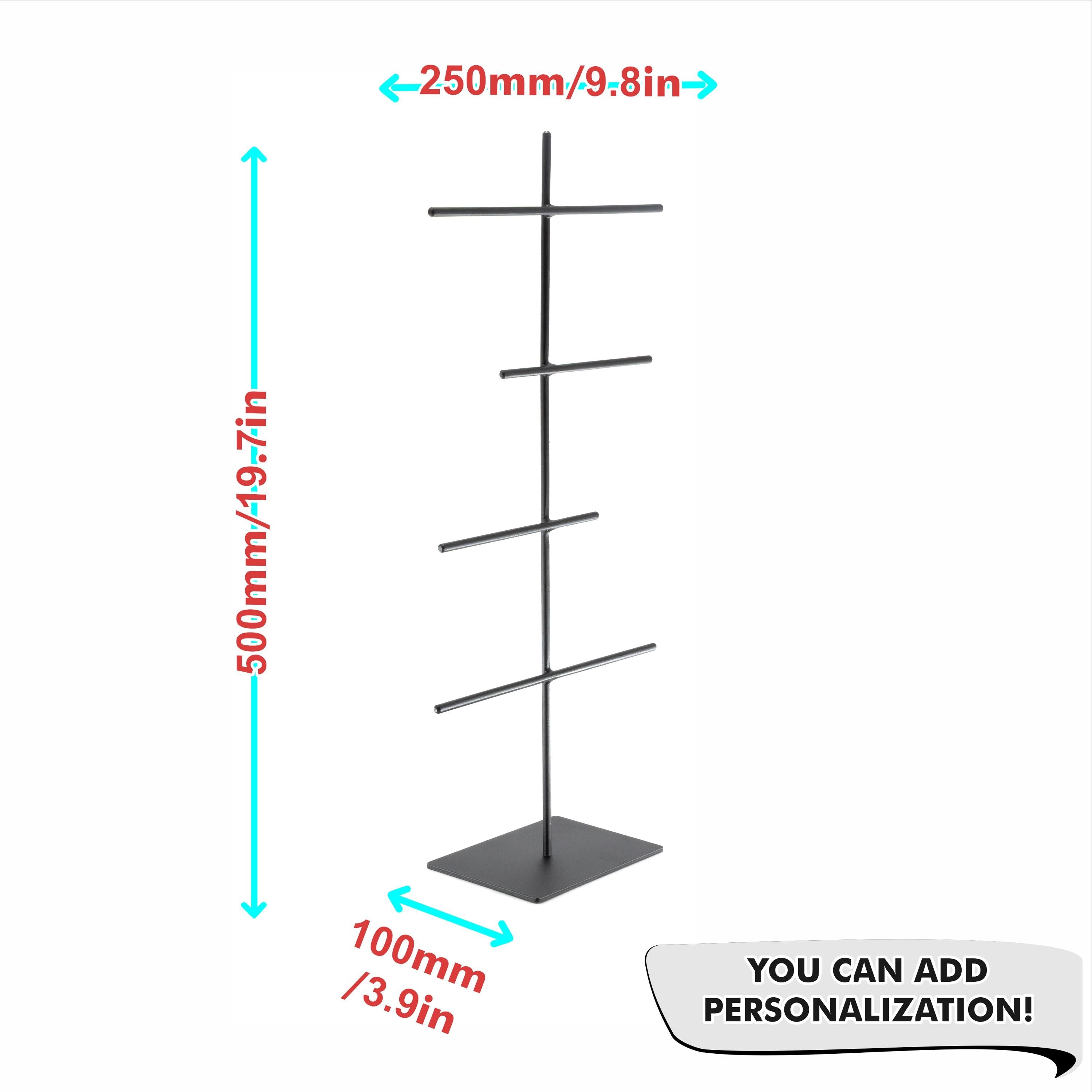 Modern Jewelry Organizer | Metal Jewelry Stand for Necklaces Earrings Bracelets | Minimalist Vanity Storage