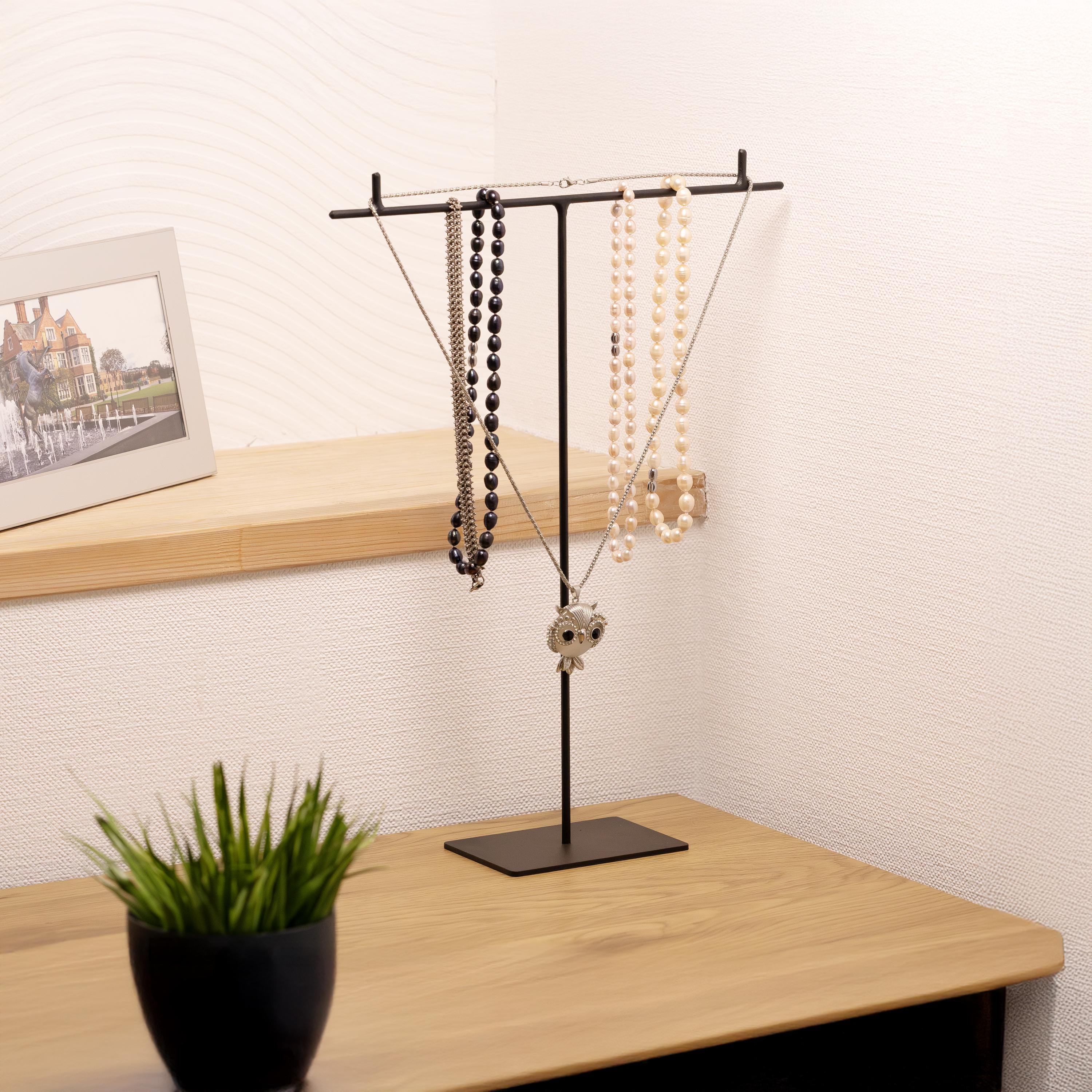 Metal Jewelry Organizer Stand, Necklace Bracelet Display