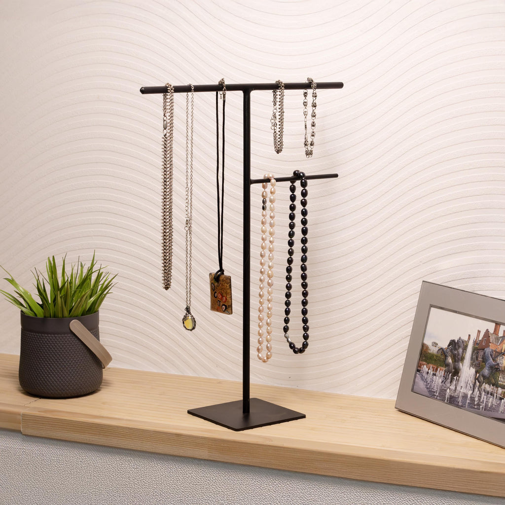 Modern Jewelry Stand Metal Necklace Holder Minimalist Jewelry Organizer Gift for Mom Mothers Day