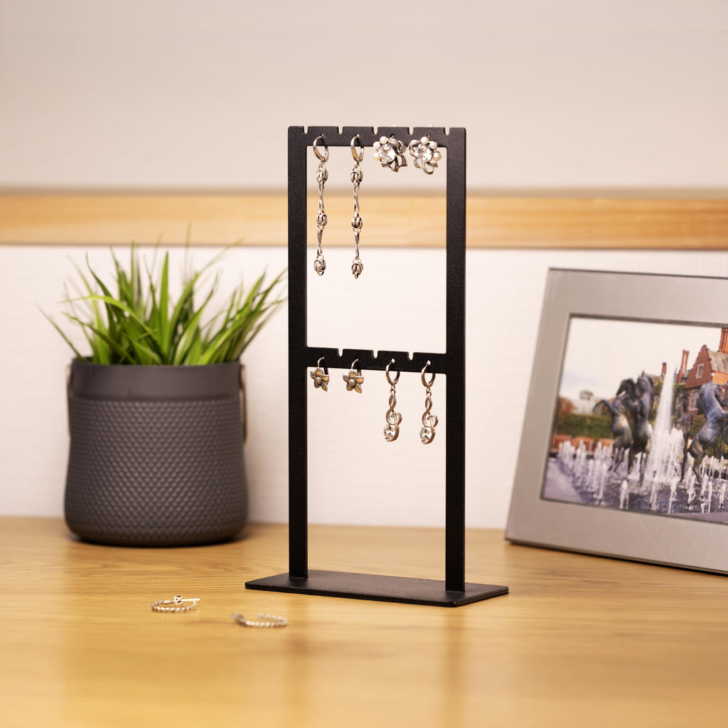 Earring Stand Holder, Steel Jewelry Organizer, Minimalist Gift for Her