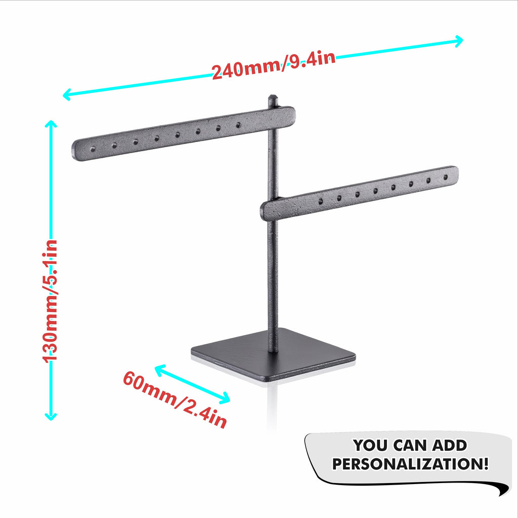Jewelry Holder for Earrings and Studs  Minimalist Metal Earring Stand