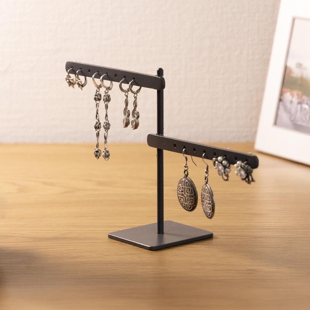 Jewelry Holder for Earrings and Studs  Minimalist Metal Earring Stand
