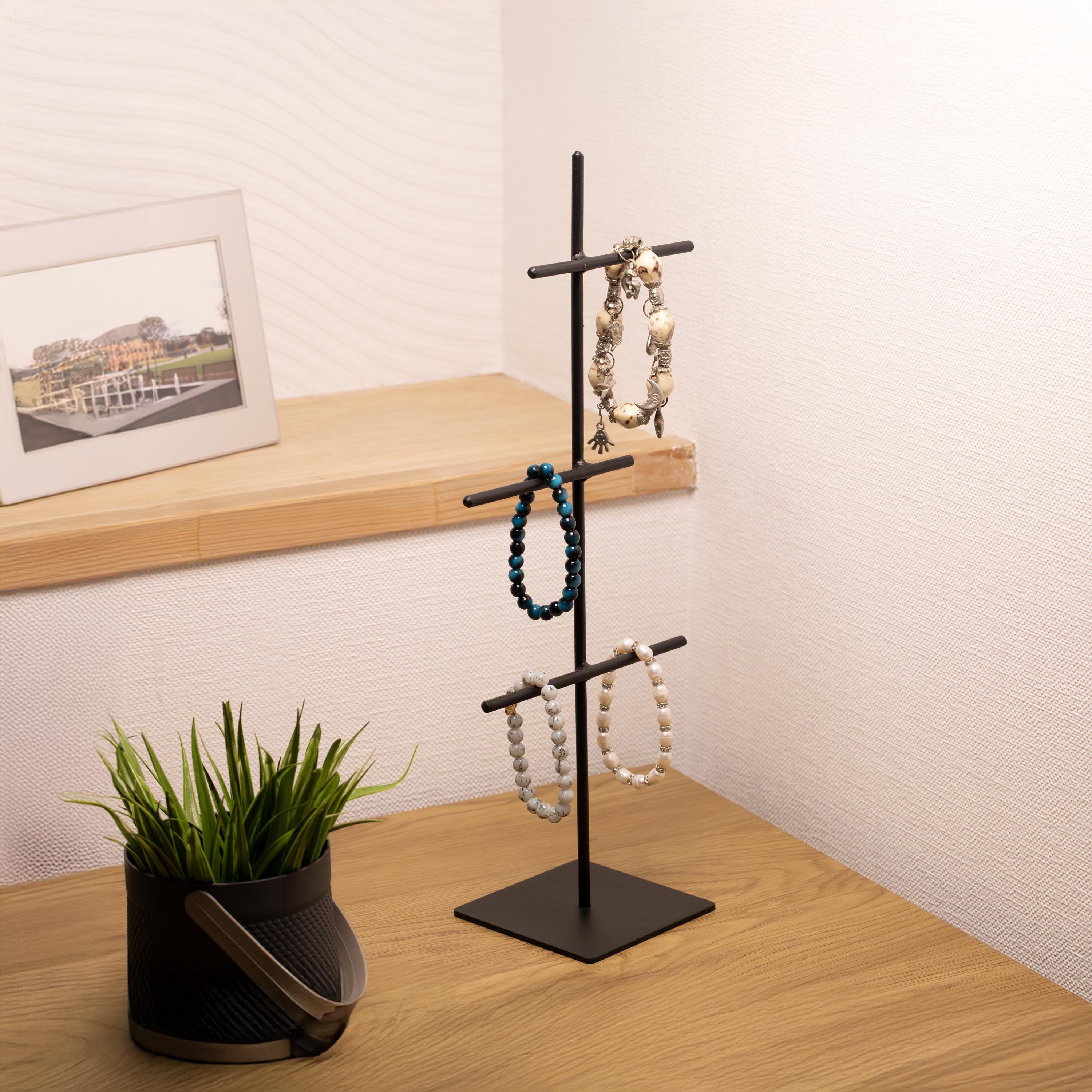 Modern Metal Jewelry Stand: Handmade Vanity Organizer