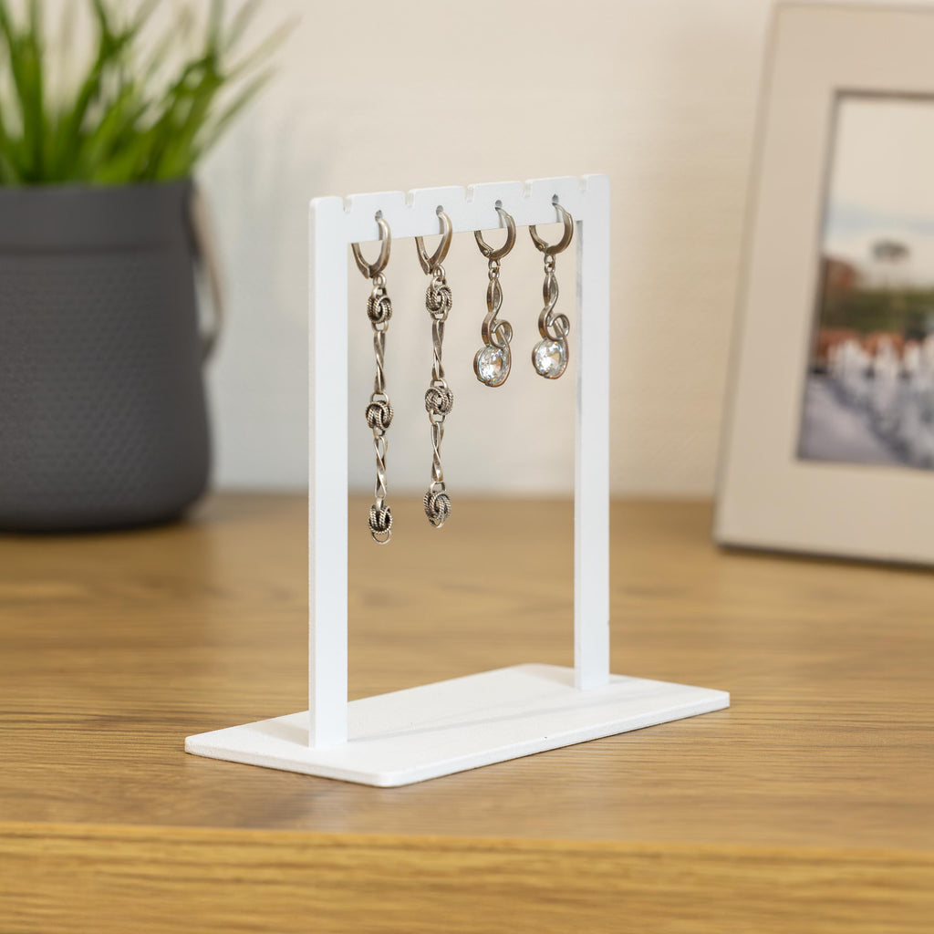 Handmade Steel Earring Stand: Minimalist Jewelry Organizer, Custom Size