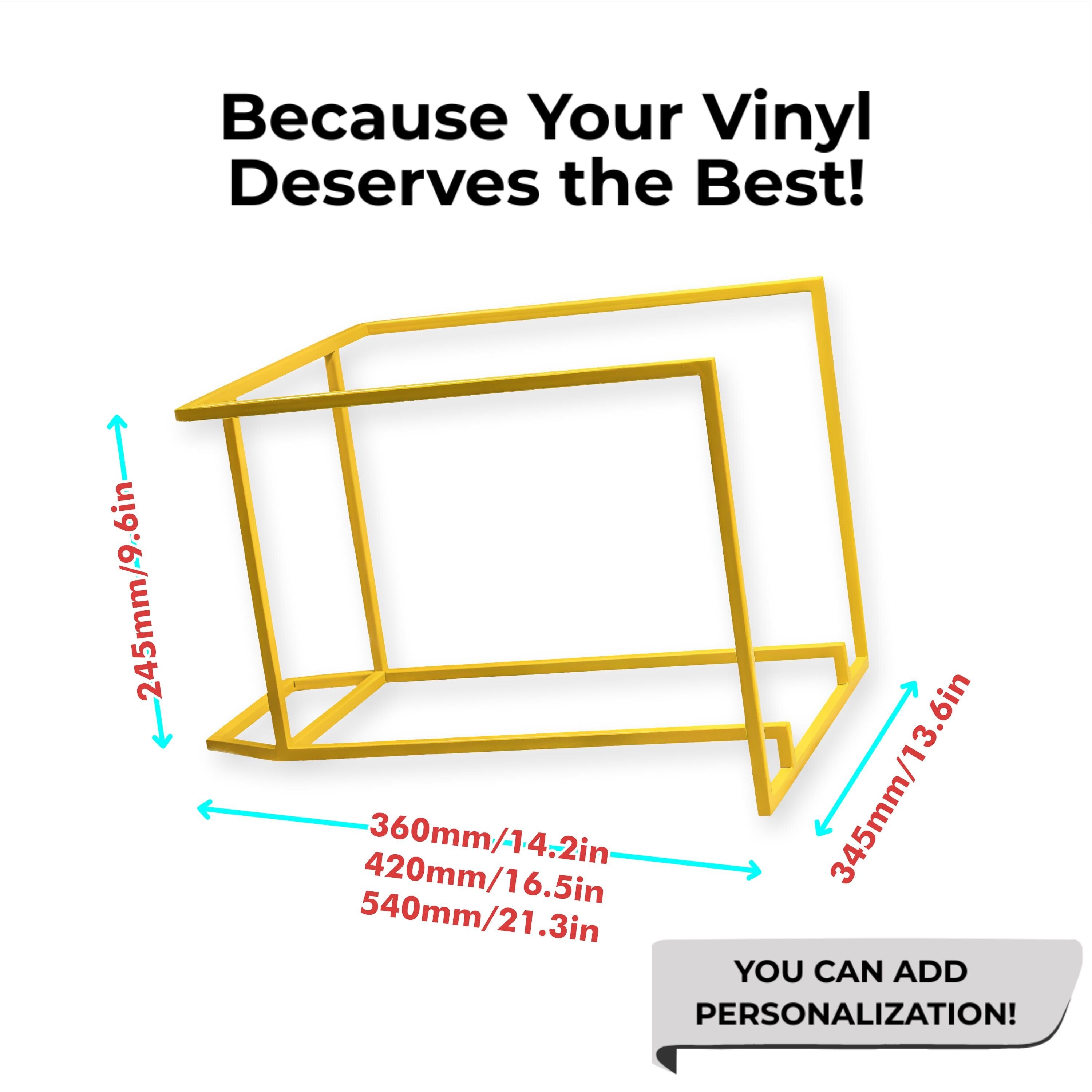 Record Holder Modern Vinyl Storage Record Organizer Metal LP Stand Handmade Music Shelf