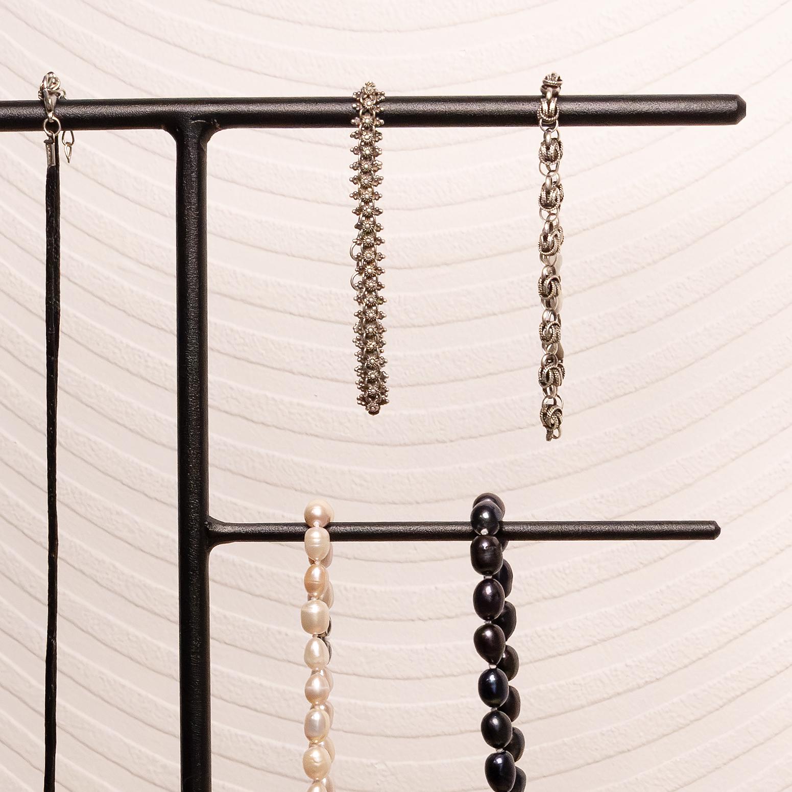 Modern Jewelry Stand Metal Necklace Holder Minimalist Jewelry Organizer Gift for Mom Mothers Day