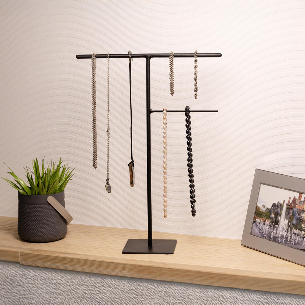 Modern Jewelry Stand Metal Necklace Holder Minimalist Jewelry Organizer Gift for Mom Mothers Day