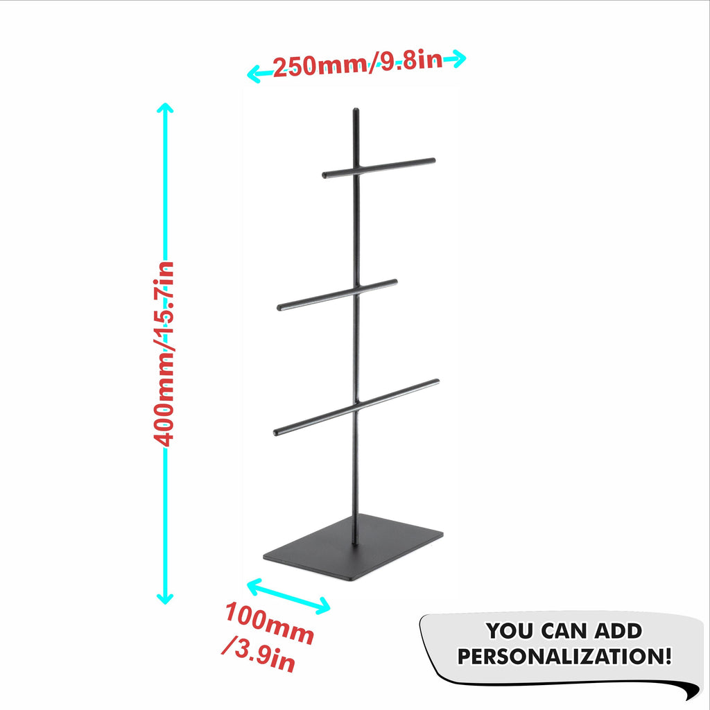 Jewelry Organizer Stand Metal  Modern Jewelry Holder for Vanity, Dresser & Store Display