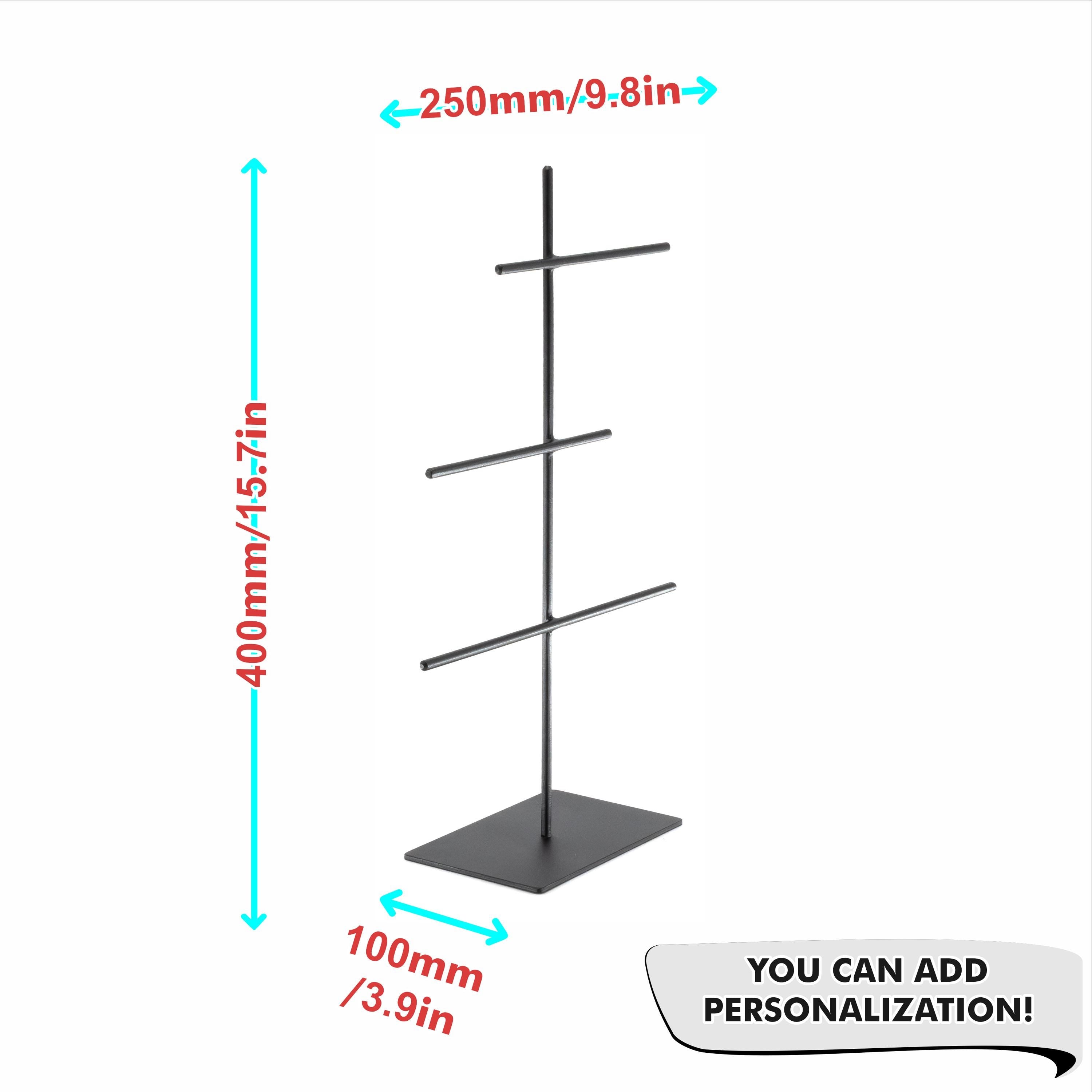 Jewelry Organizer Stand Metal  Modern Jewelry Holder for Vanity, Dresser & Store Display