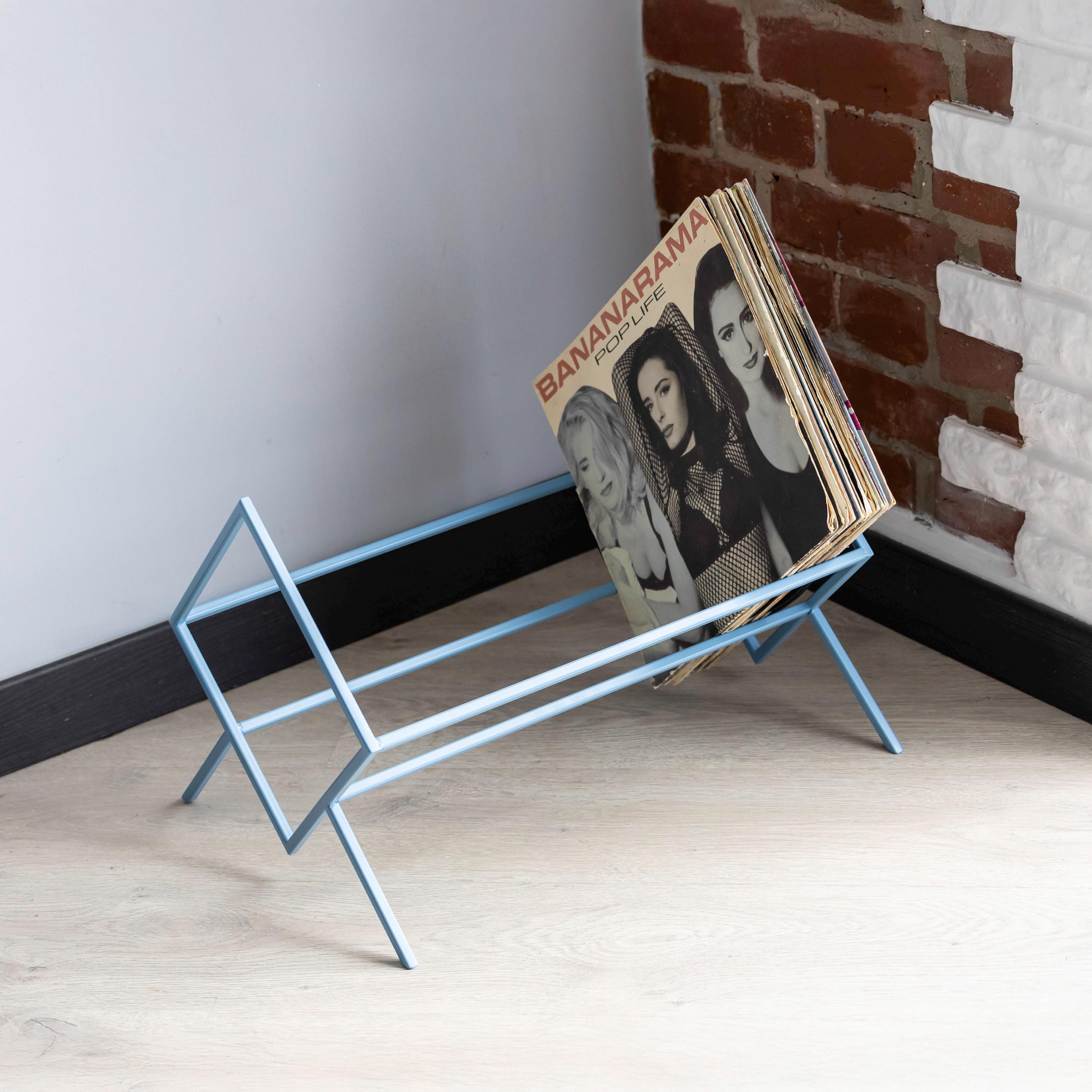 LP Record Stand Metal Vinyl Storage Rack Record Holder Modern Organizer