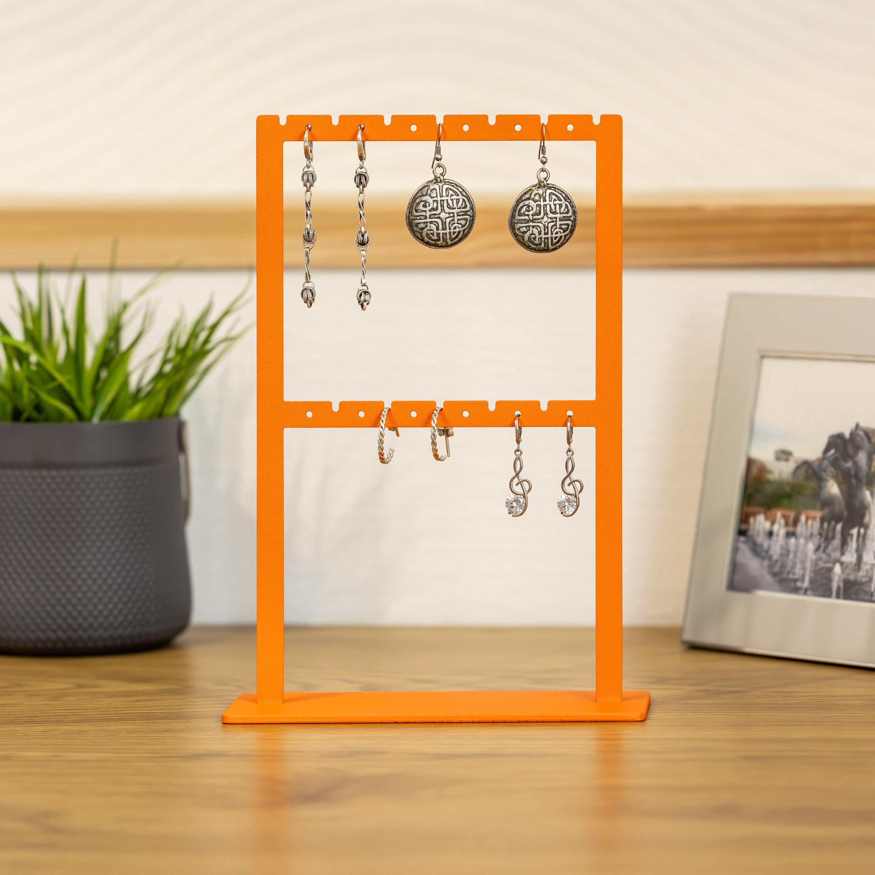Earring Holder  Minimalist Steel Jewelry Organizer, Handmade Custom Display for Stud Earrings