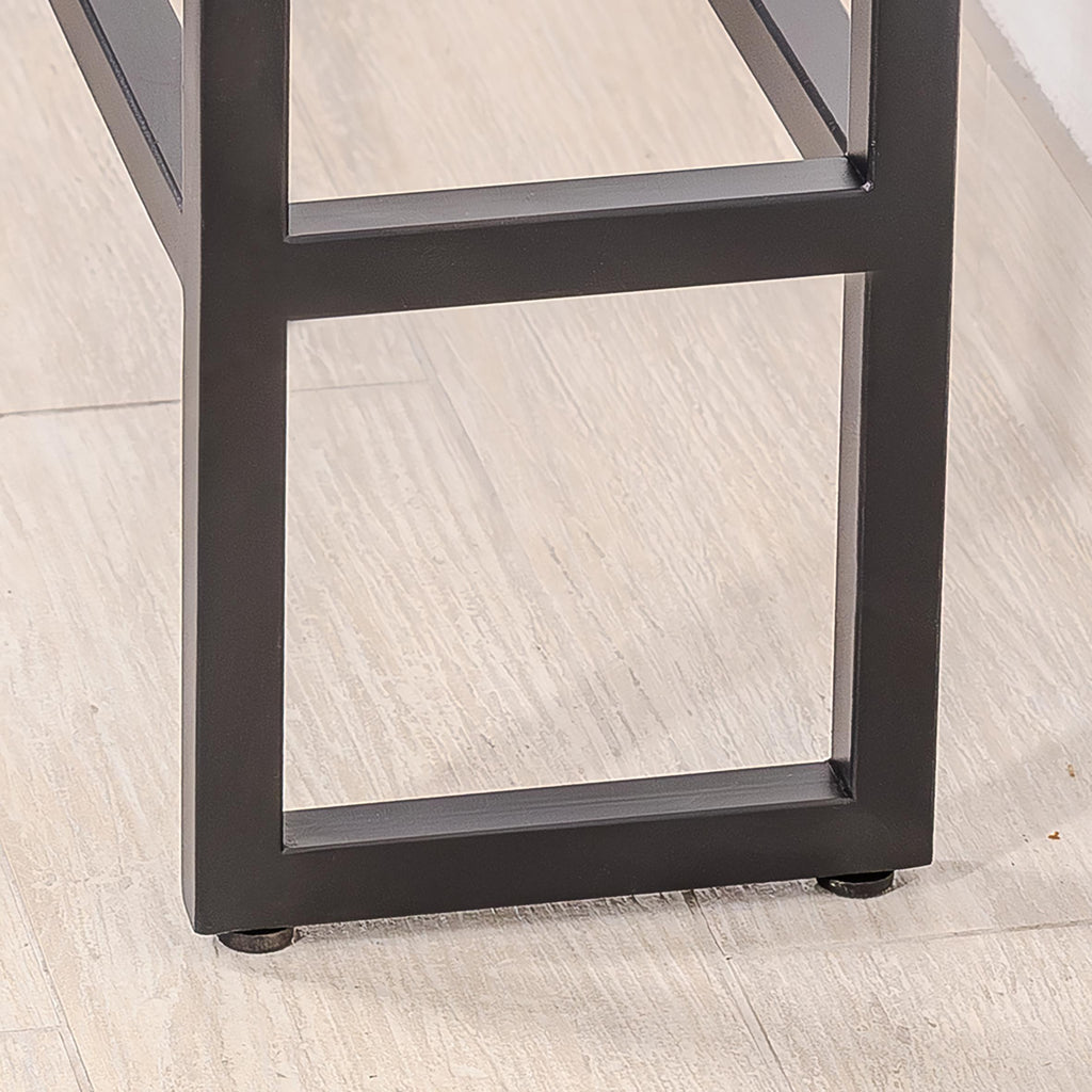 Handmade Metal Shoe Rack, Minimalist Organizer Shelf, Modern Hallway Storage Stand