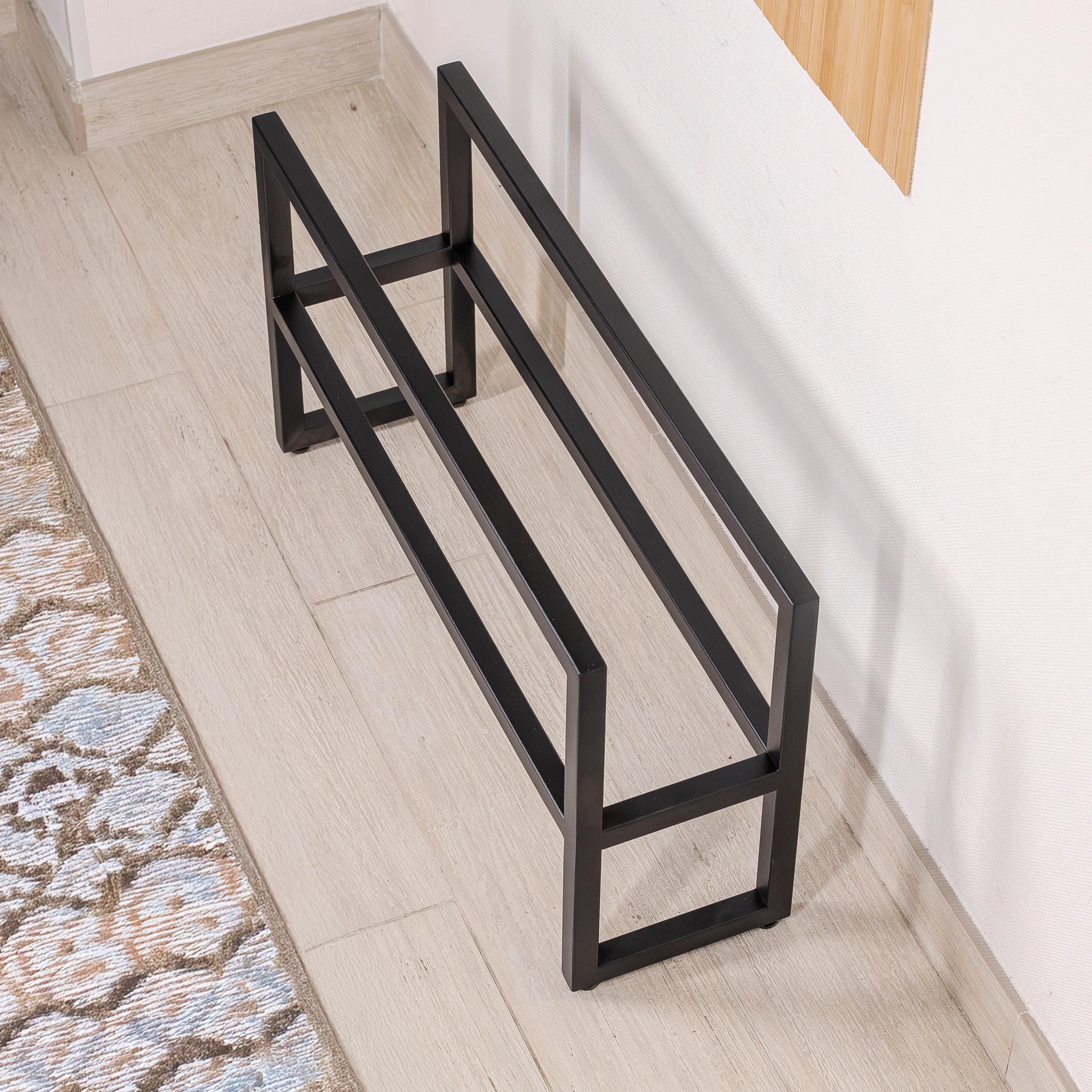 Modern Metal Shoe Rack Entryway Organizer, Boot & Shoe Storage