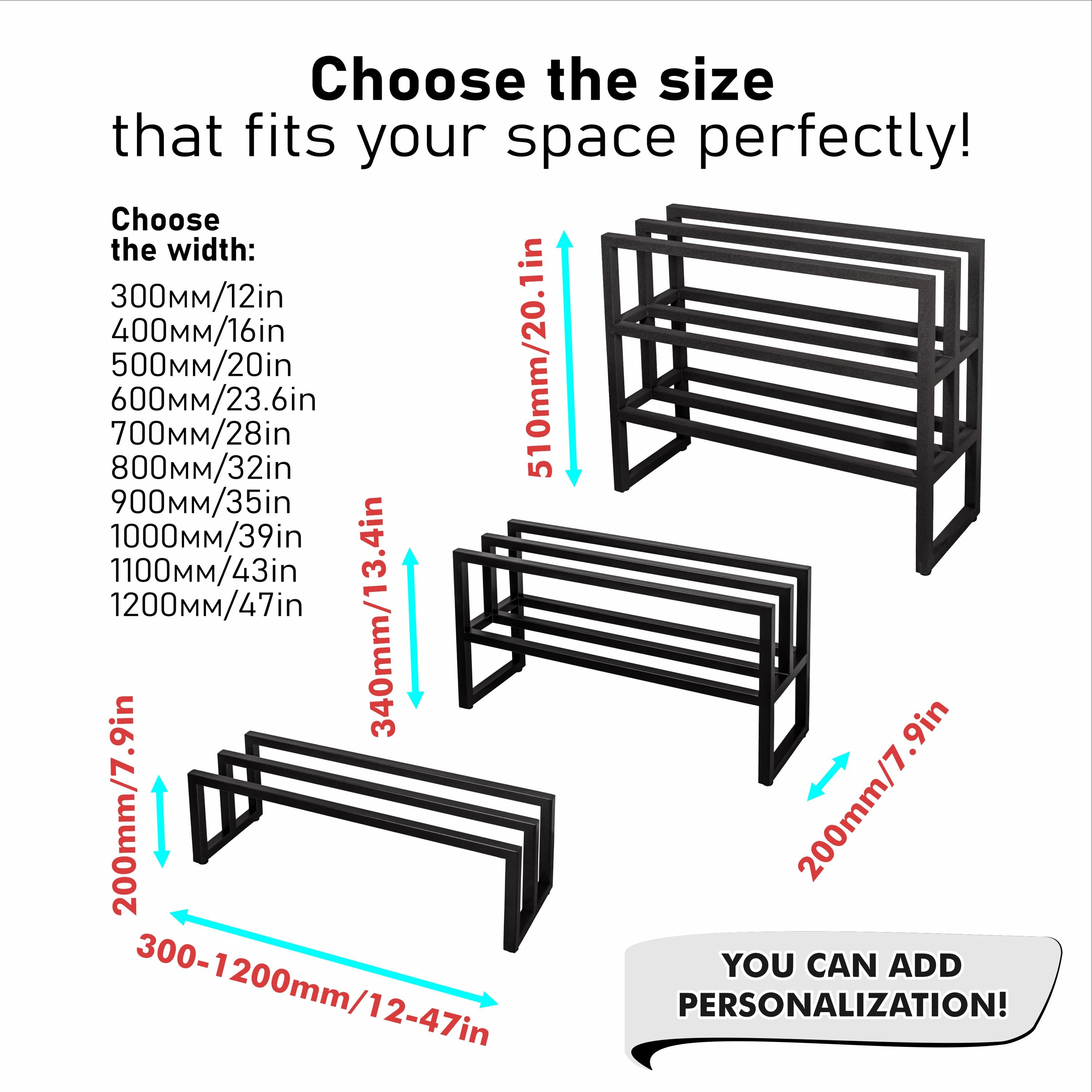 Modern Metal Shoe Rack  Minimalist Entryway Shoe Organizer, Multi-Tier Design