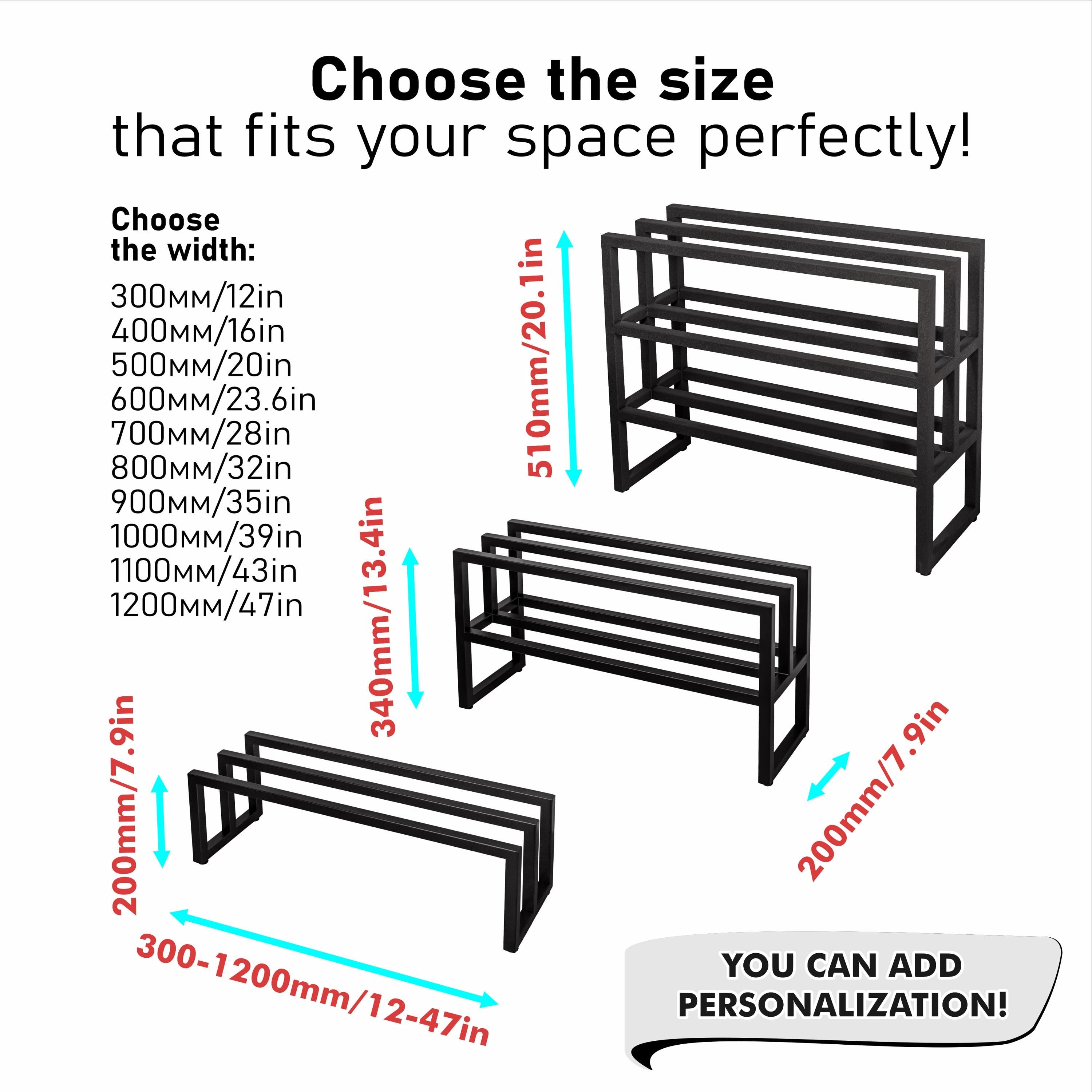 Modern Metal Shoe Rack  Minimalist Entryway Shoe Organizer, Multi-Tier Design