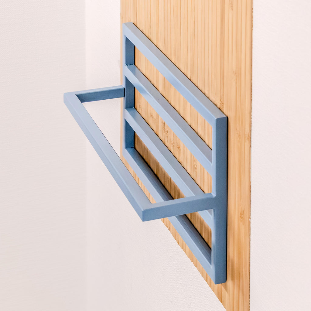 Wall Mounted Shoe Rack  Minimalist Metal Shoe Organizer for Entryway, Small Space Shoe Storage