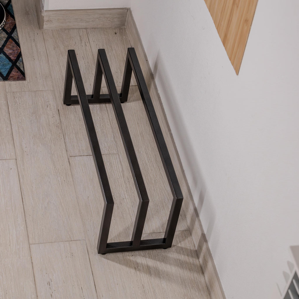 Modern Metal Shoe Rack  Minimalist Entryway Shoe Organizer, Multi-Tier Design