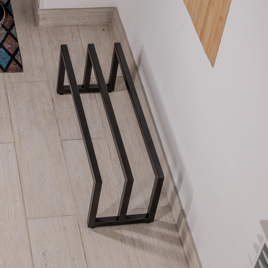 Modern Metal Shoe Rack  Minimalist Entryway Shoe Organizer, Multi-Tier Design