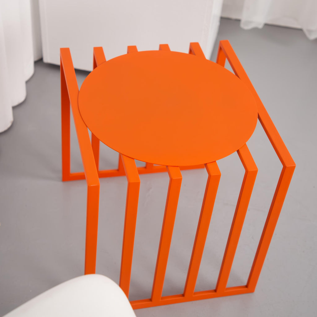 Handmade Metal Plant Stand, Modern Minimalist Side Table