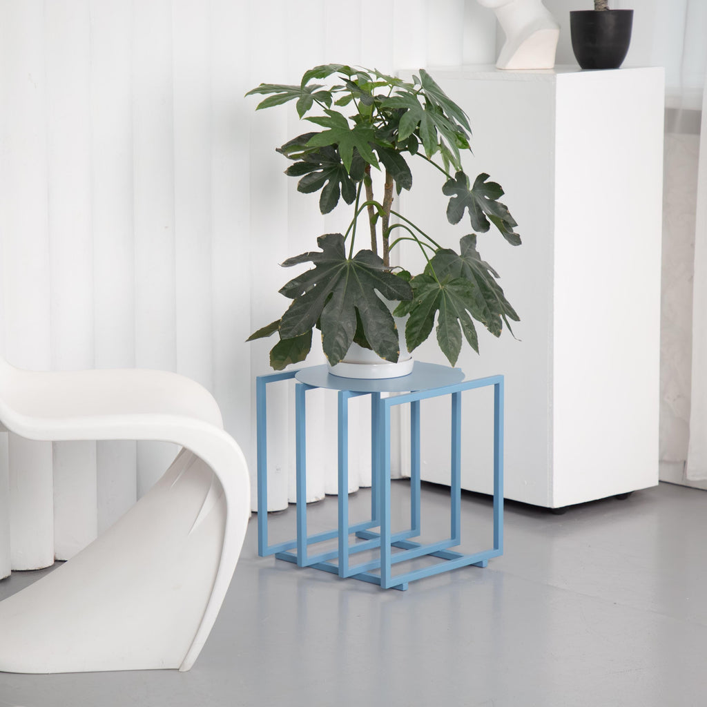 Handmade Modern Metal Side Table, Small Coffee Accent Table