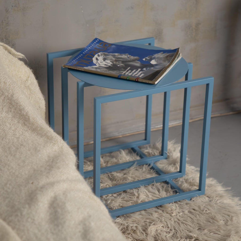 Modern Metal Bedside Table / Nightstand  Handmade Minimalist Side Table