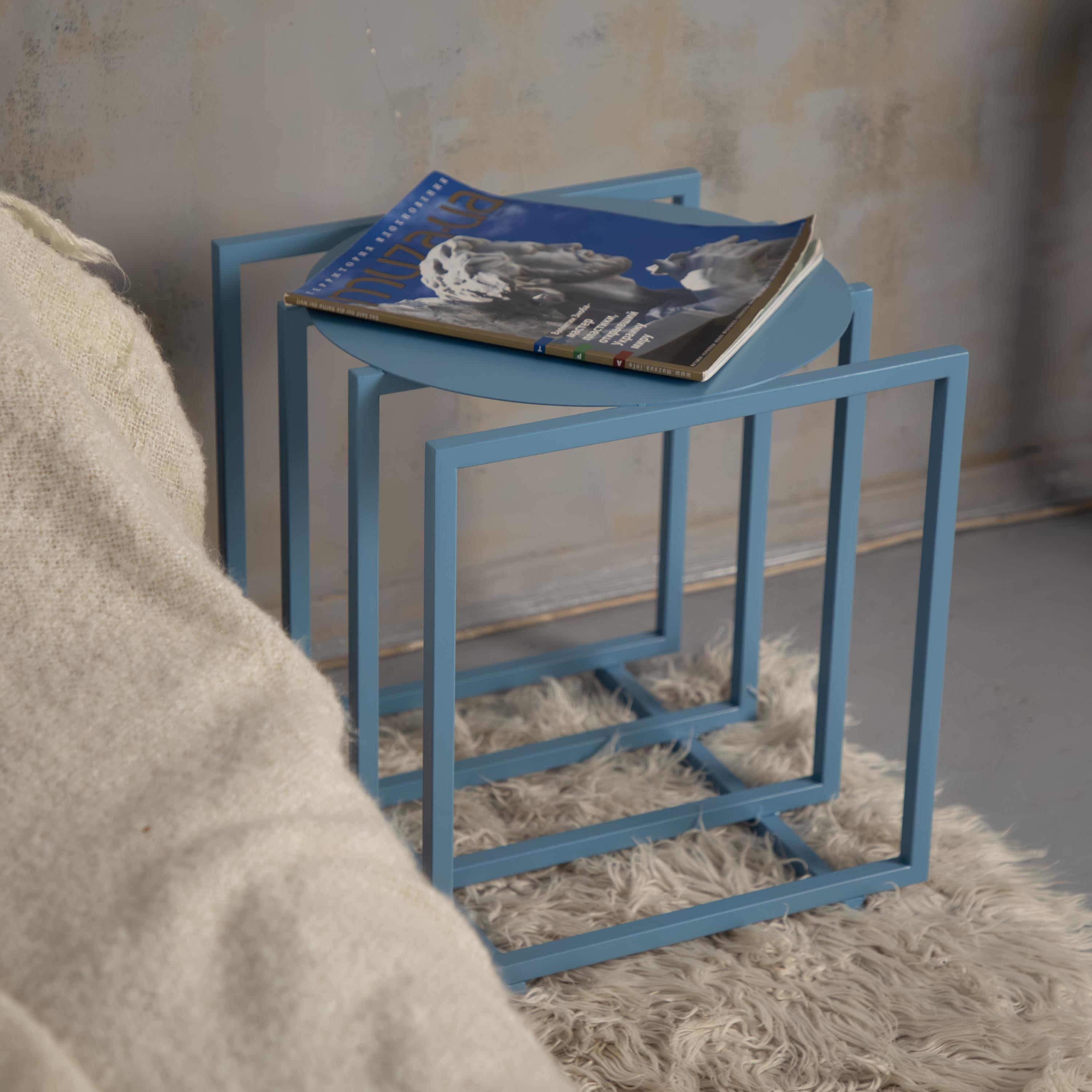 Modern Metal Bedside Table / Nightstand  Handmade Minimalist Side Table