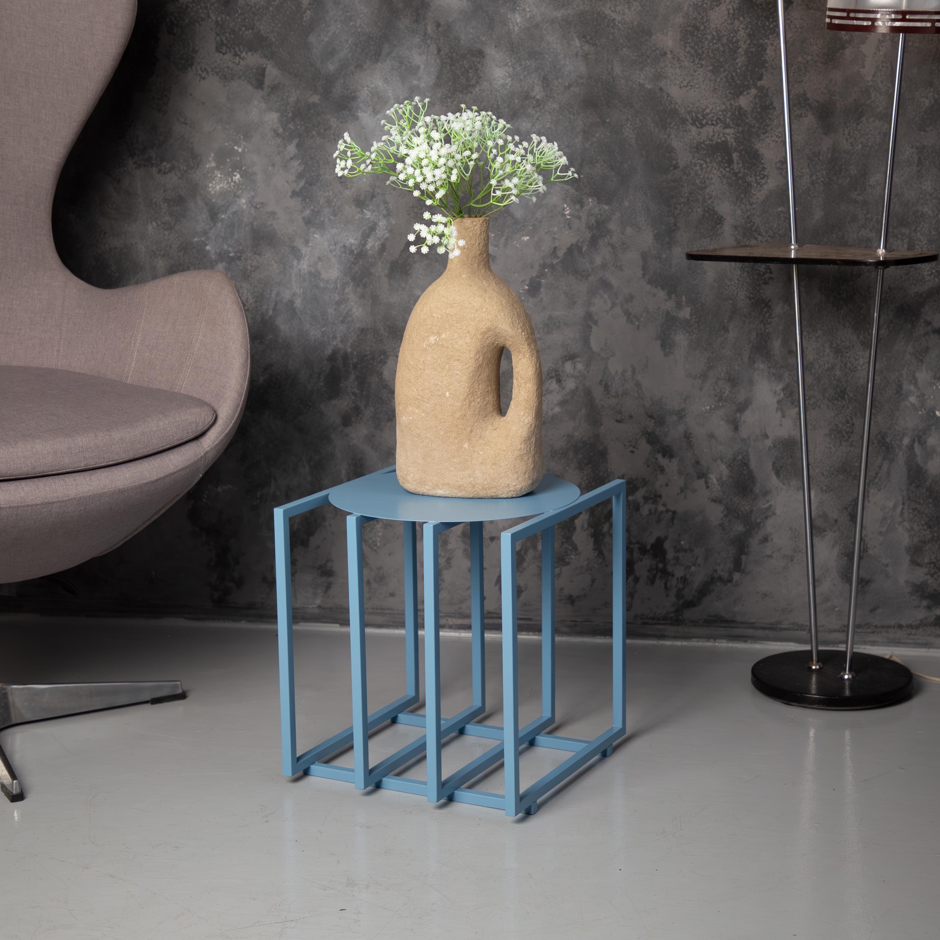 Modern Metal Bedside Table / Nightstand  Handmade Minimalist Side Table