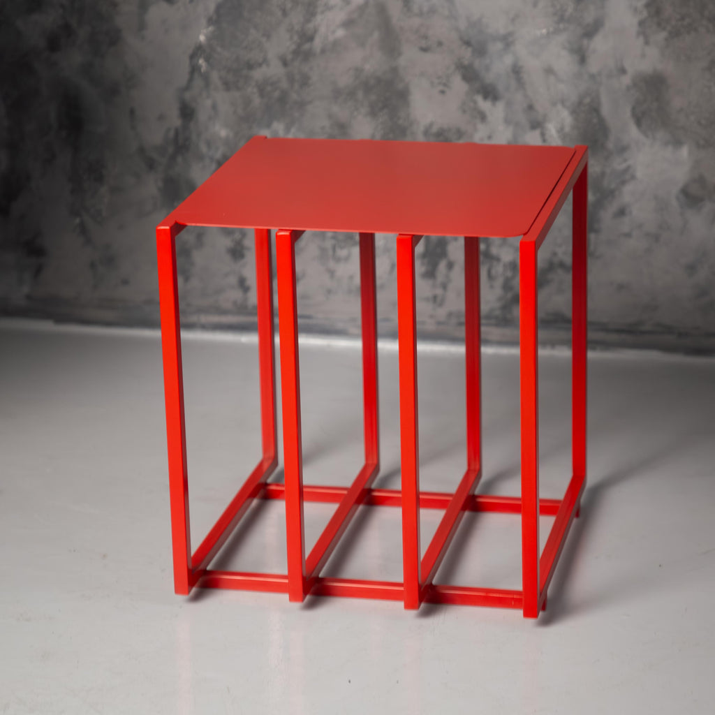 Handmade Metal Side Table, Modern Minimalist Accent Furniture