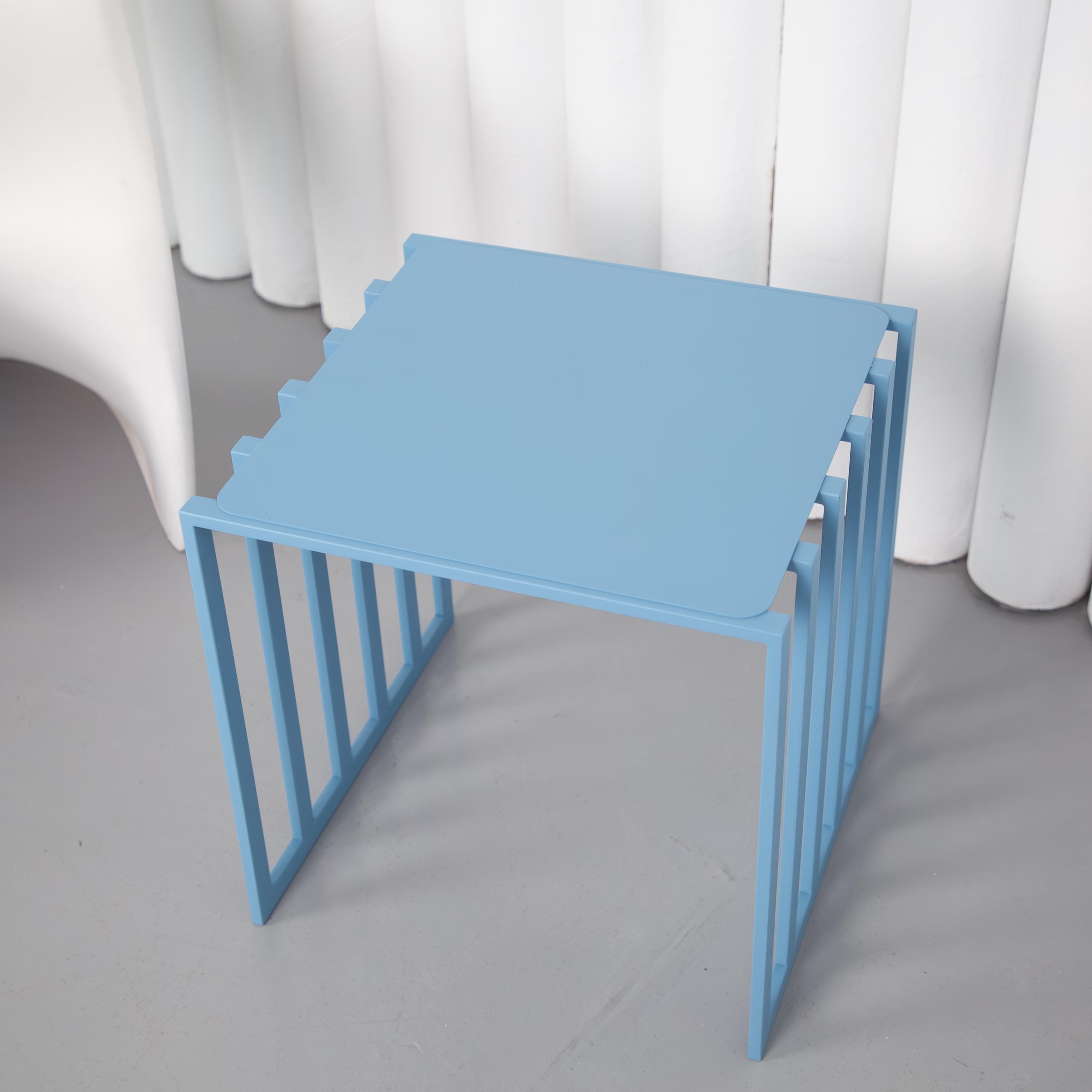 Handmade Metal Nightstand  Minimalist Bedside Table, Modern Bedroom Furniture